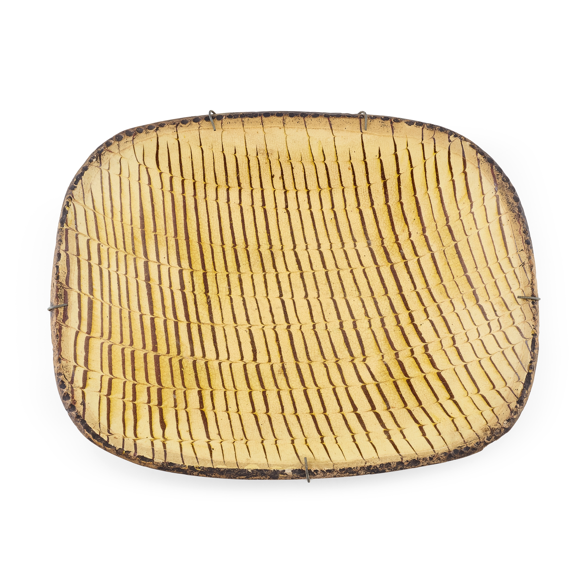 ENGLISH COMBED SLIPWARE DISH