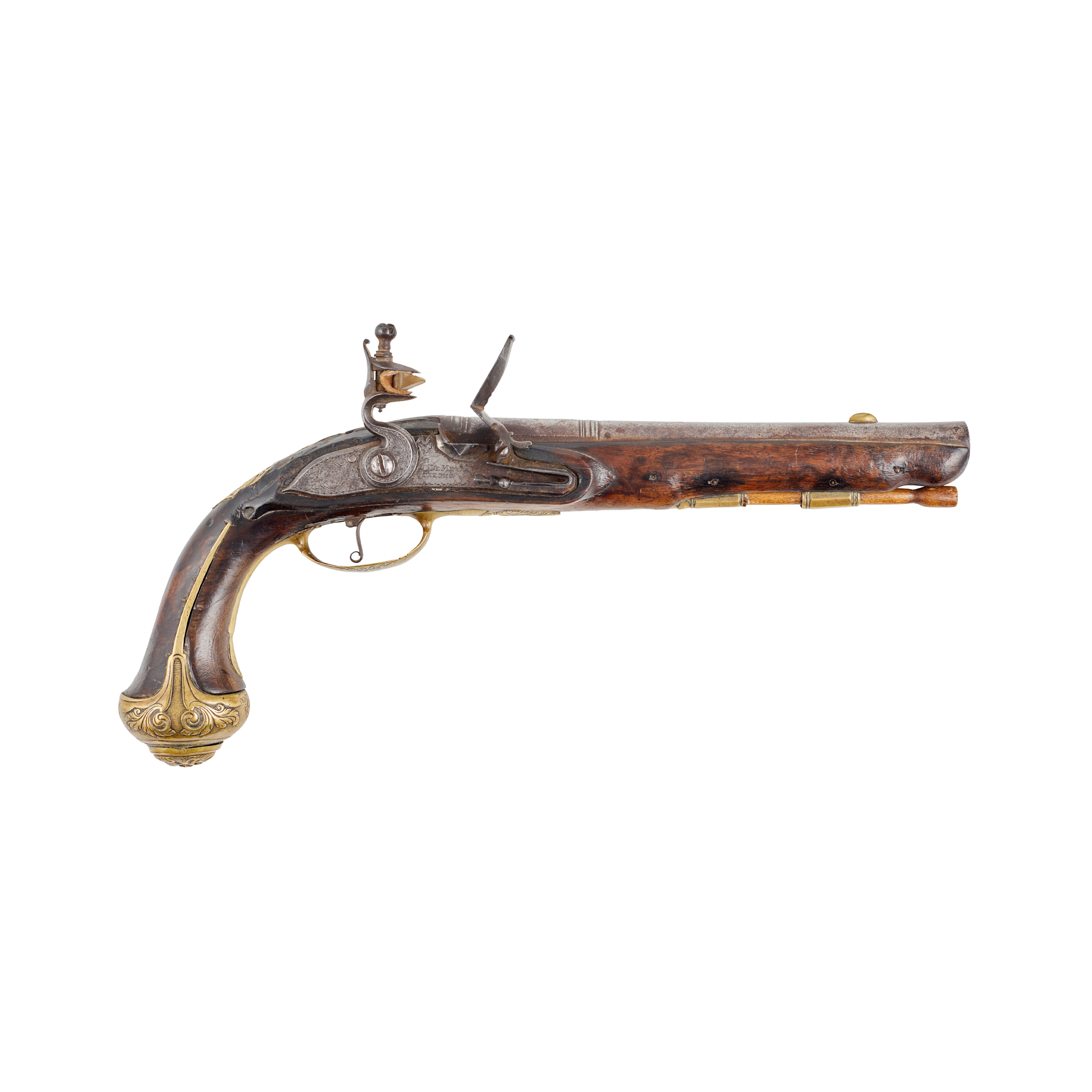 DUTCH FLINTLOCK HOLSTER PISTOL, BY DE MEYER, UTRECHT