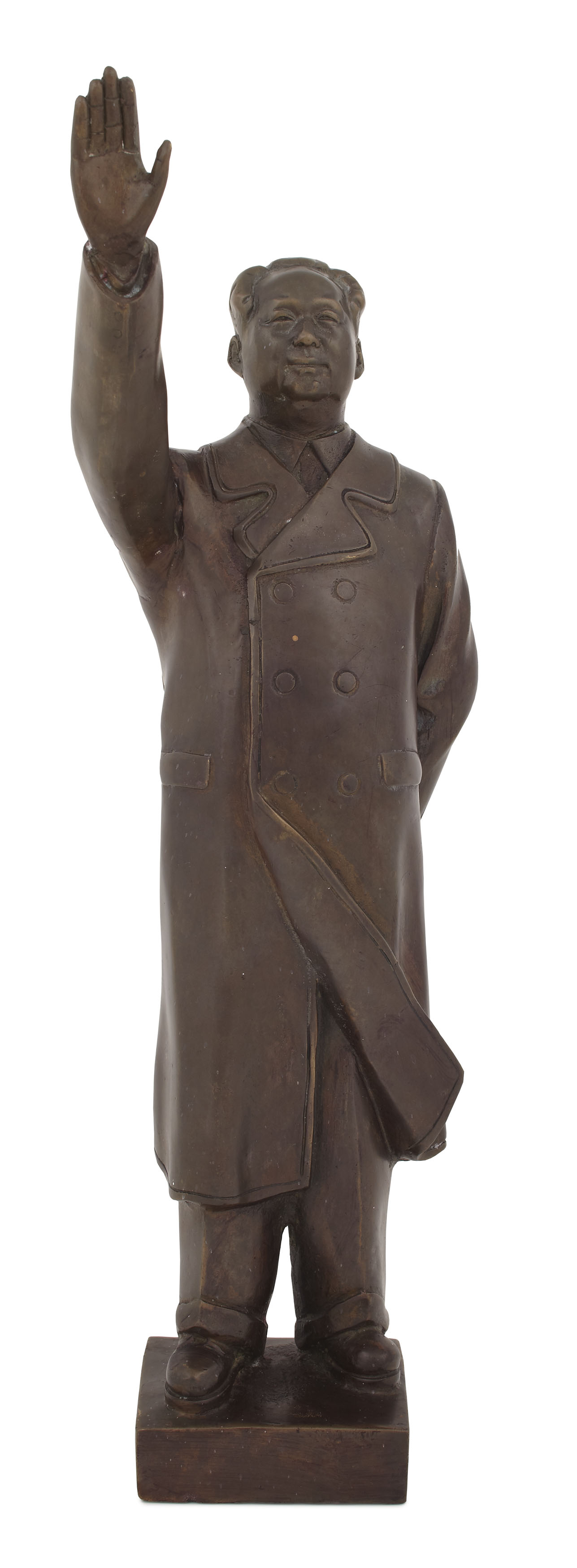 BRONZE FIGURE OF MAO TSE DONG