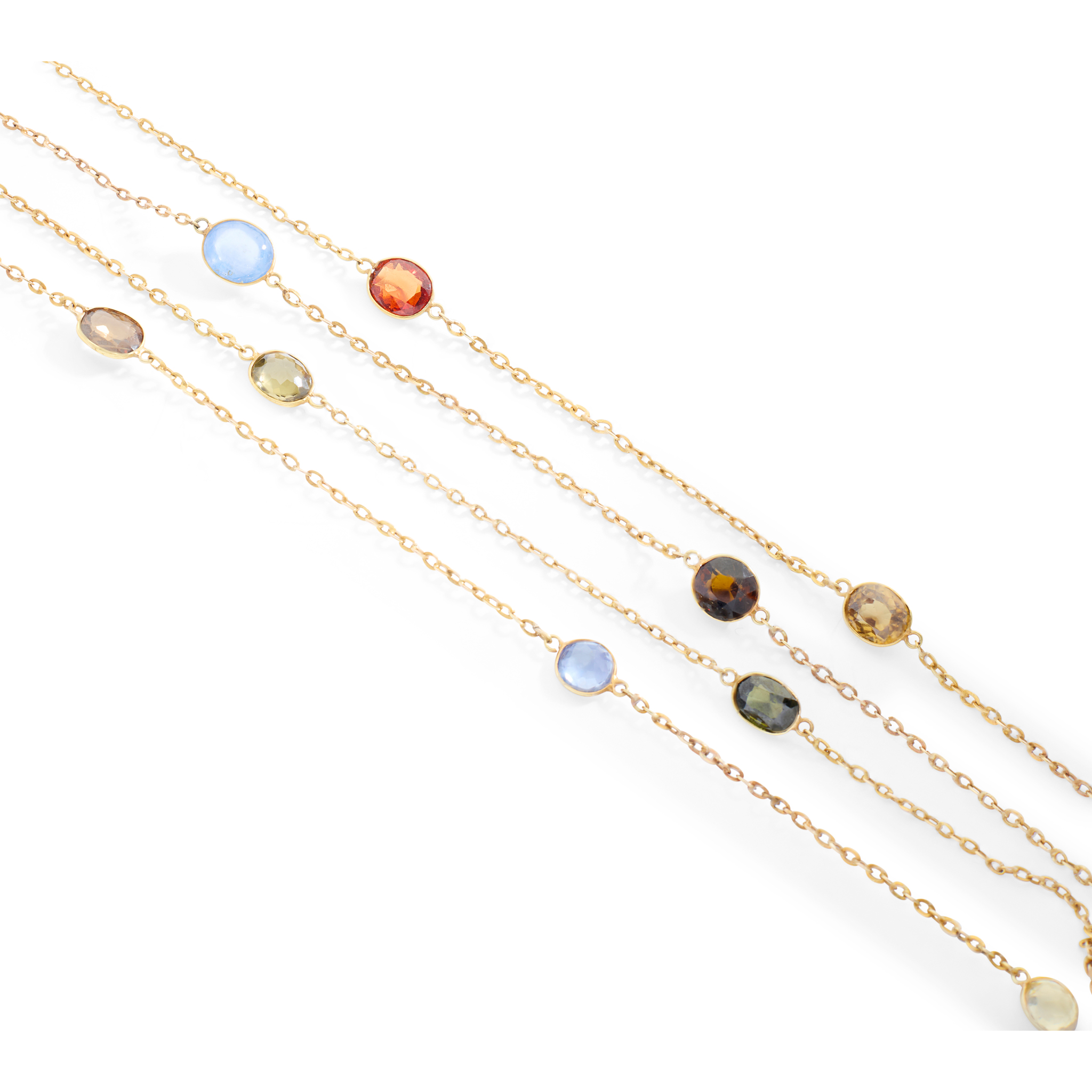 A multi-gem set long-chain