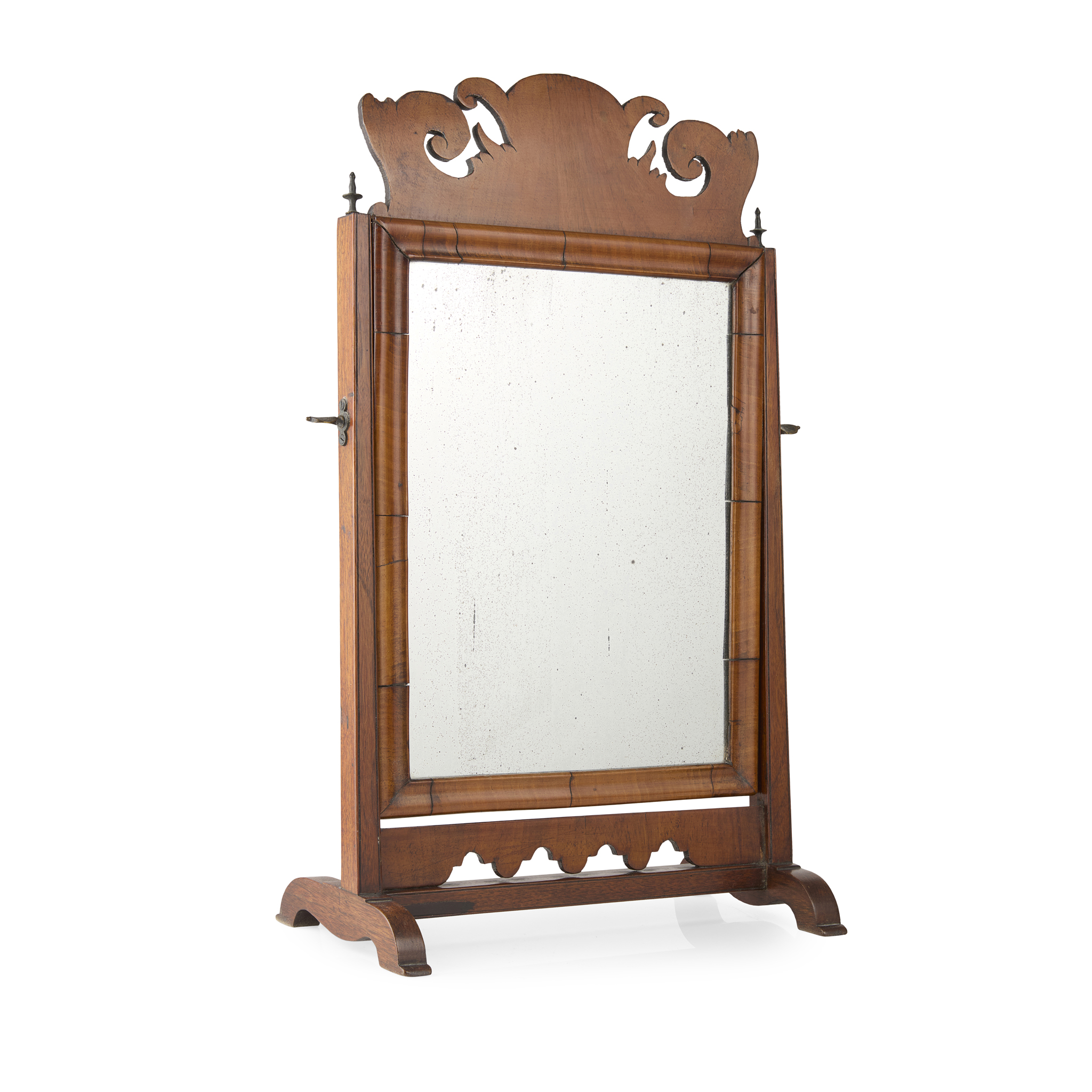 ENGLISH WALNUT TOILET MIRROR