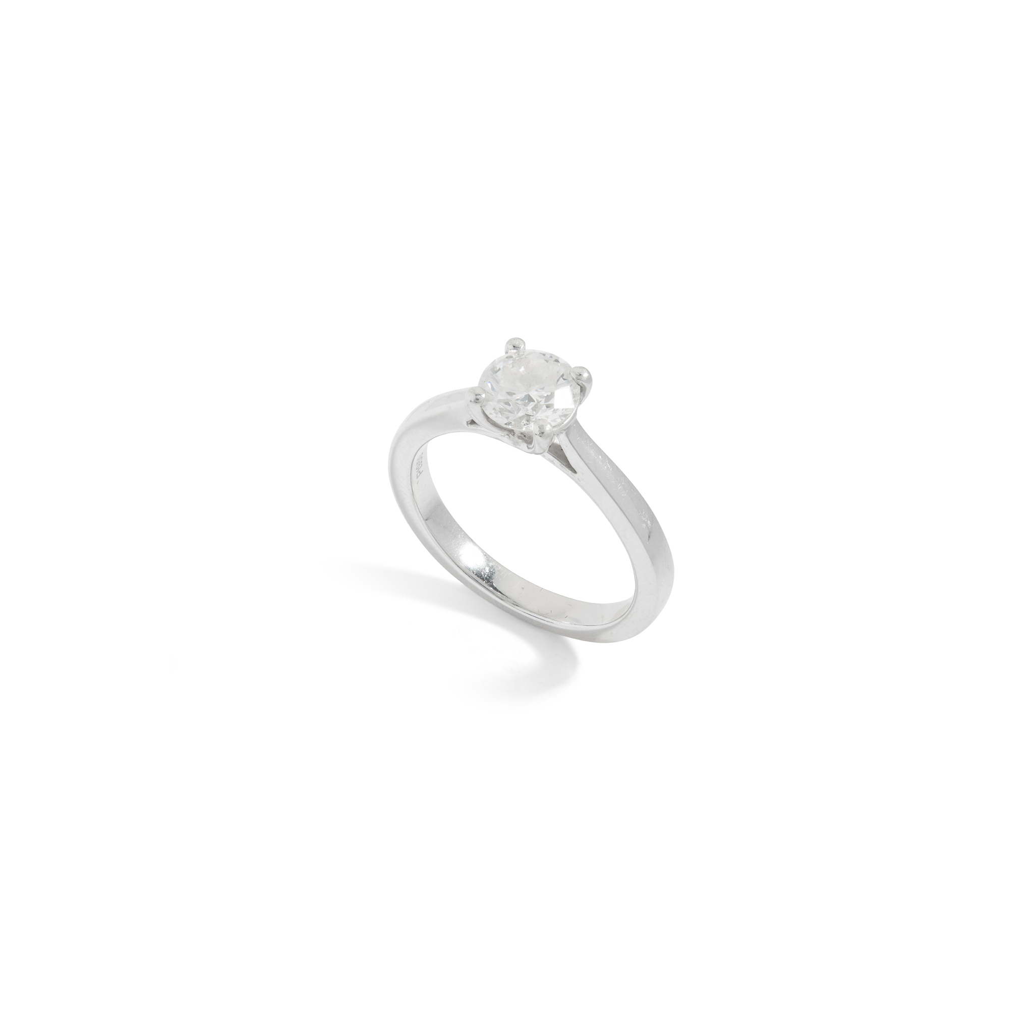 A diamond single-stone ring