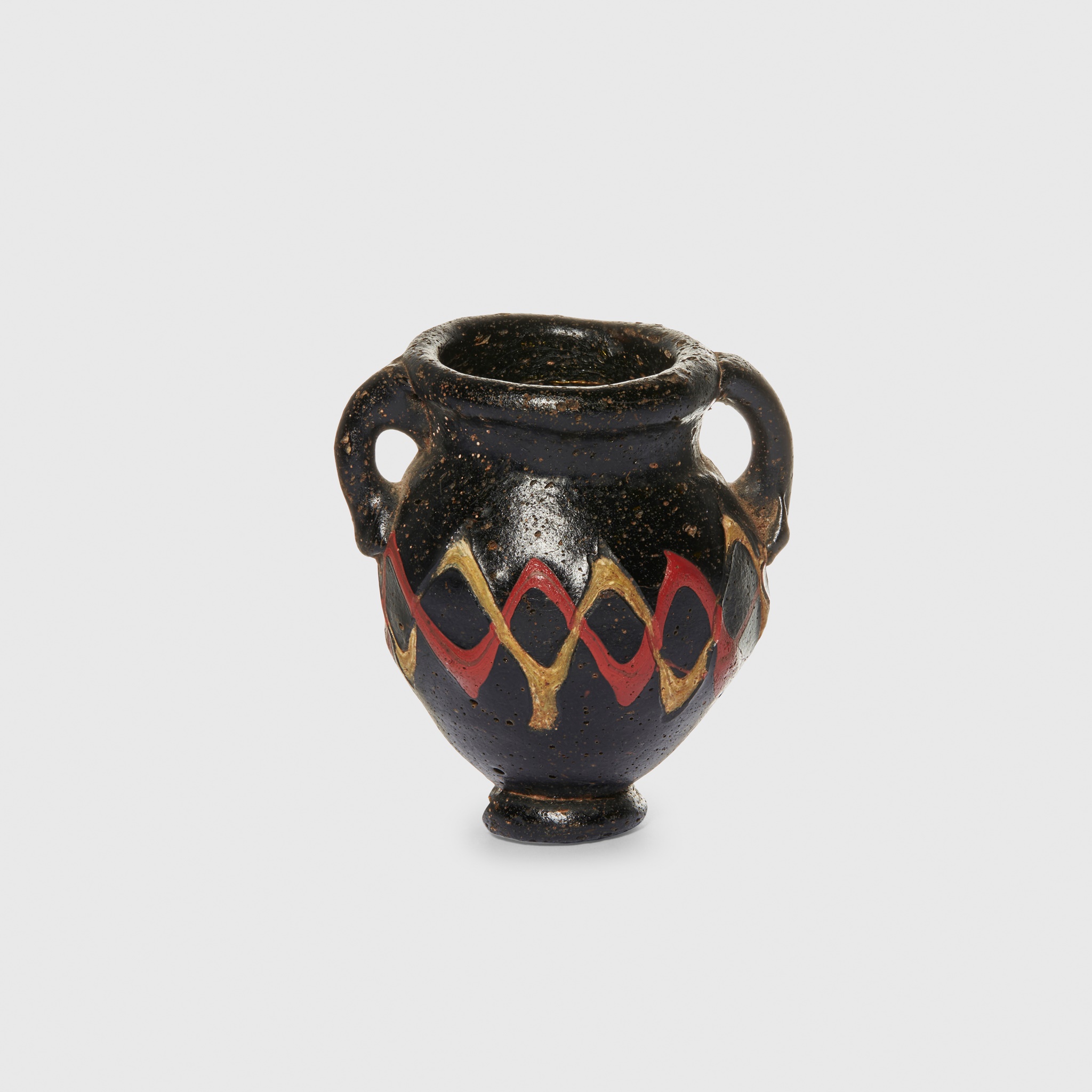 GREEK MOSAIC GLASS MINIATURE AMPHORA
