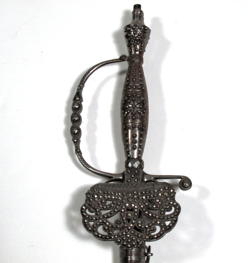 ENGLISH NEO CLASSICAL CUT STEEL HILTED SMALL SWORD