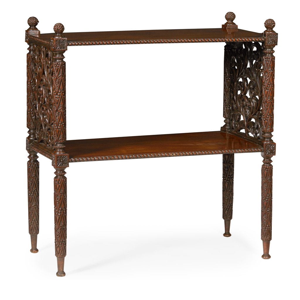 ANGLO-INDIAN TWO-TIER WHATNOT