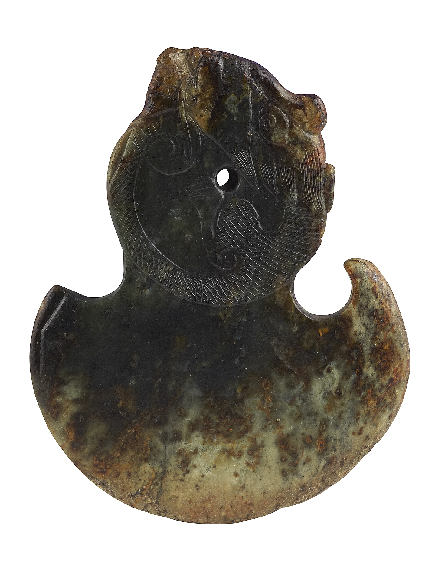 CHINESE ARCHAIC STYLE JADE AXE HEAD