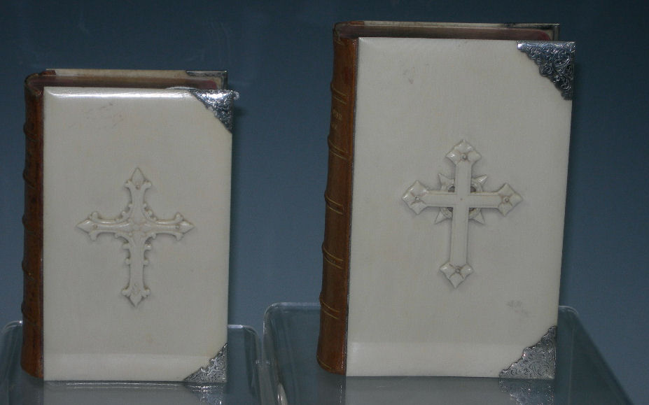 Two ivory bound common prayer books