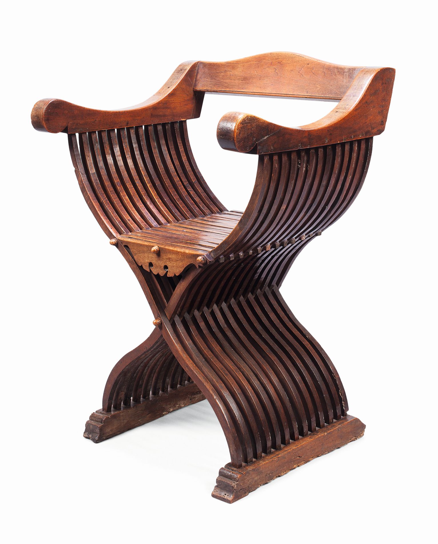 ITALIAN WALNUT SAVANAROLA CHAIR