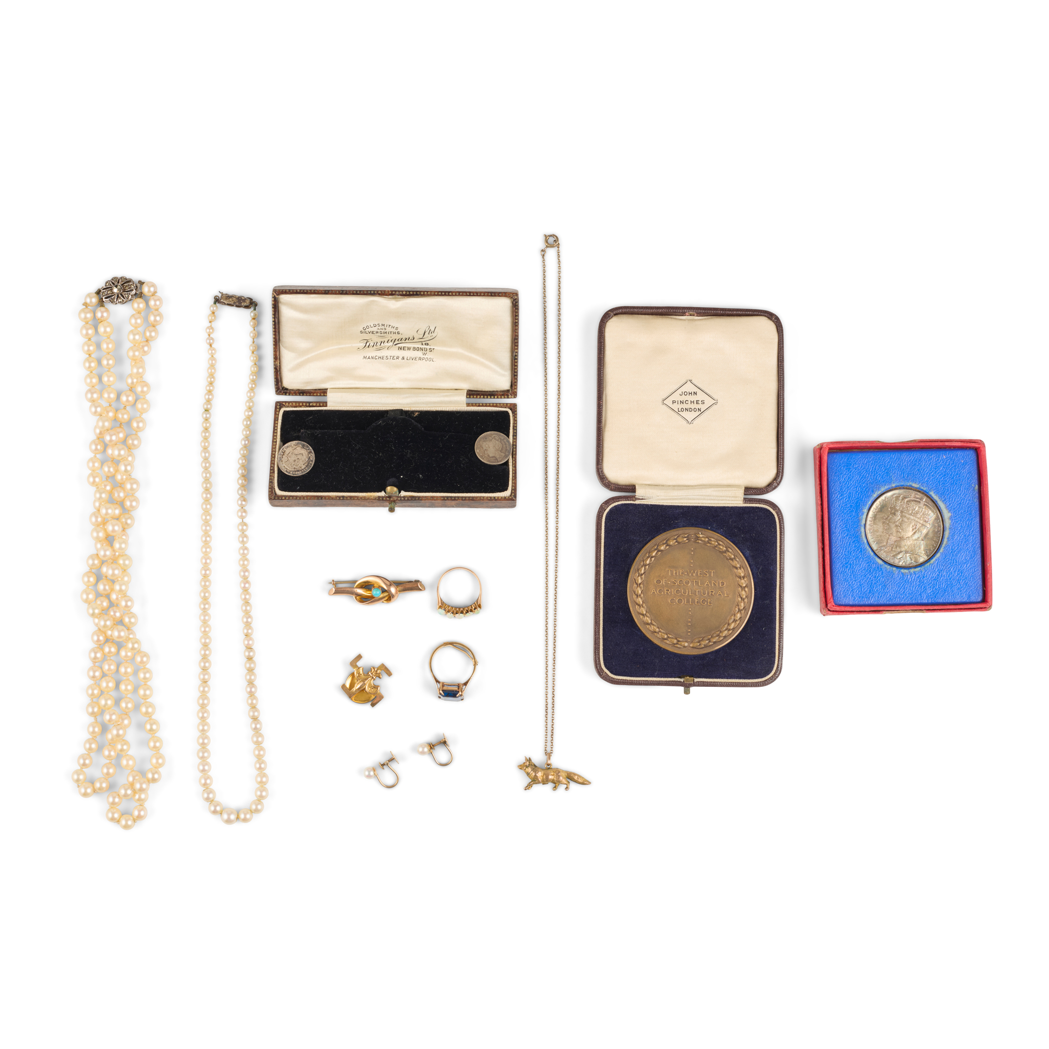 A collection of jewellery and accessories
