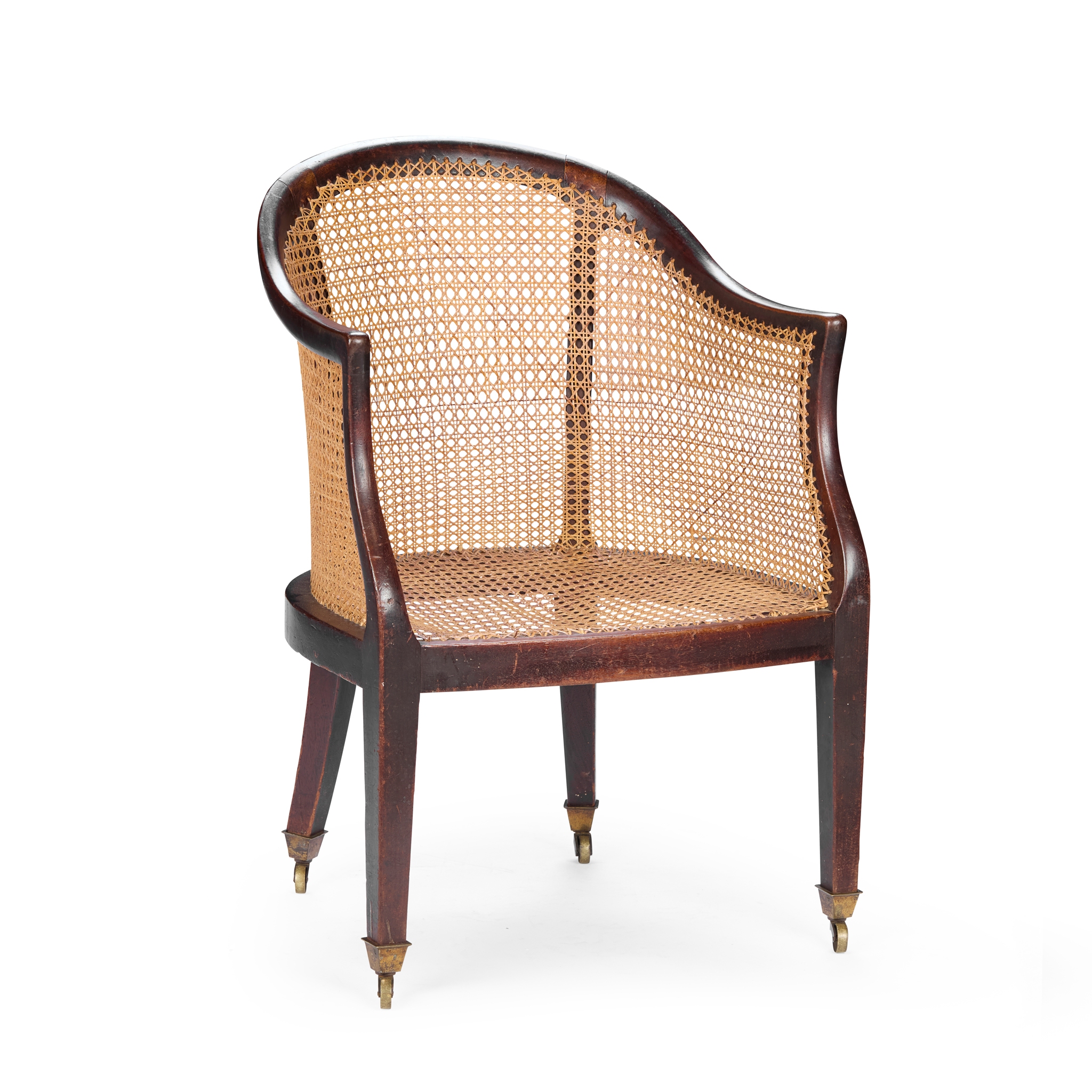 REGENCY SMALL MAHOGANY BERGERE