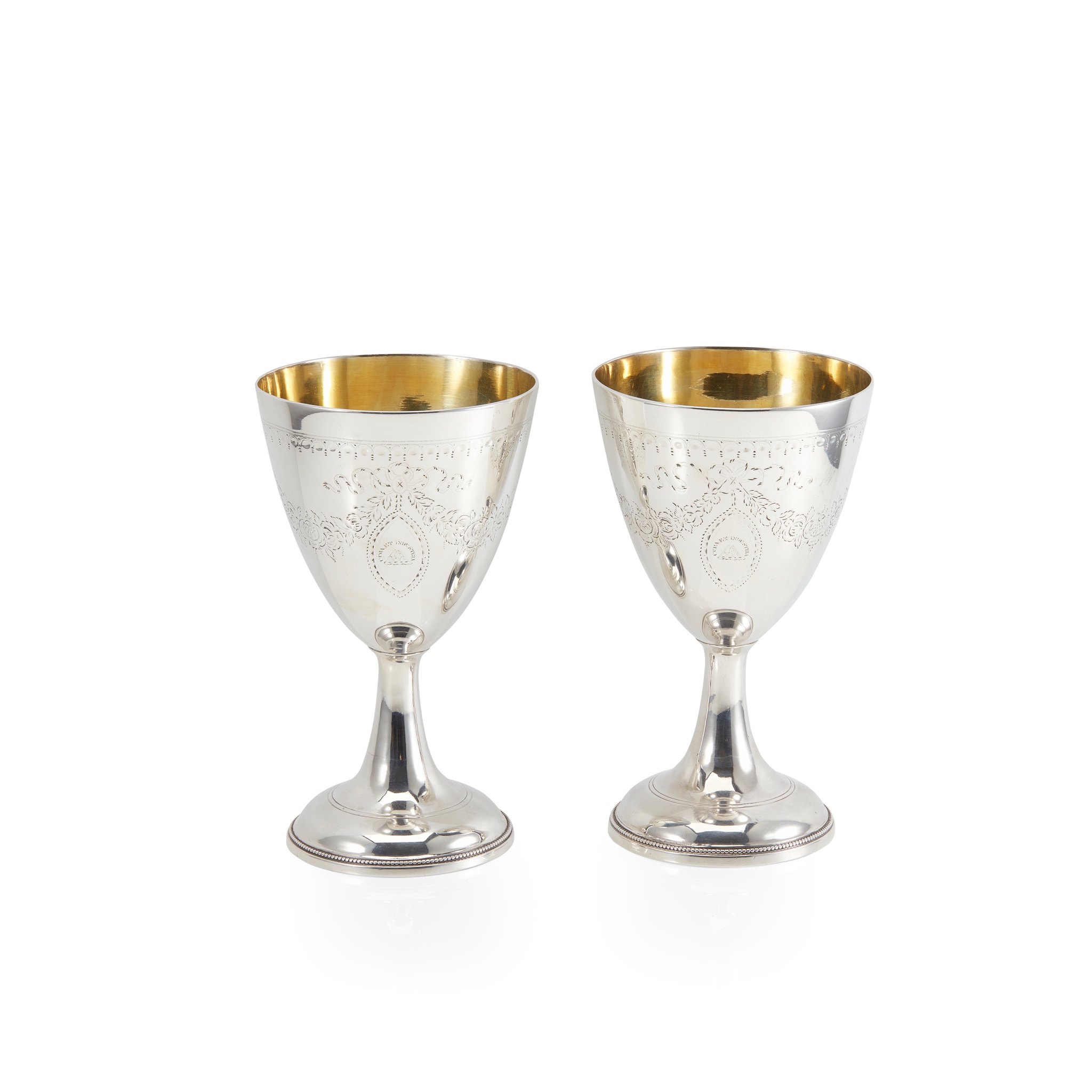 A PAIR OF GEORGE III GOBLETS