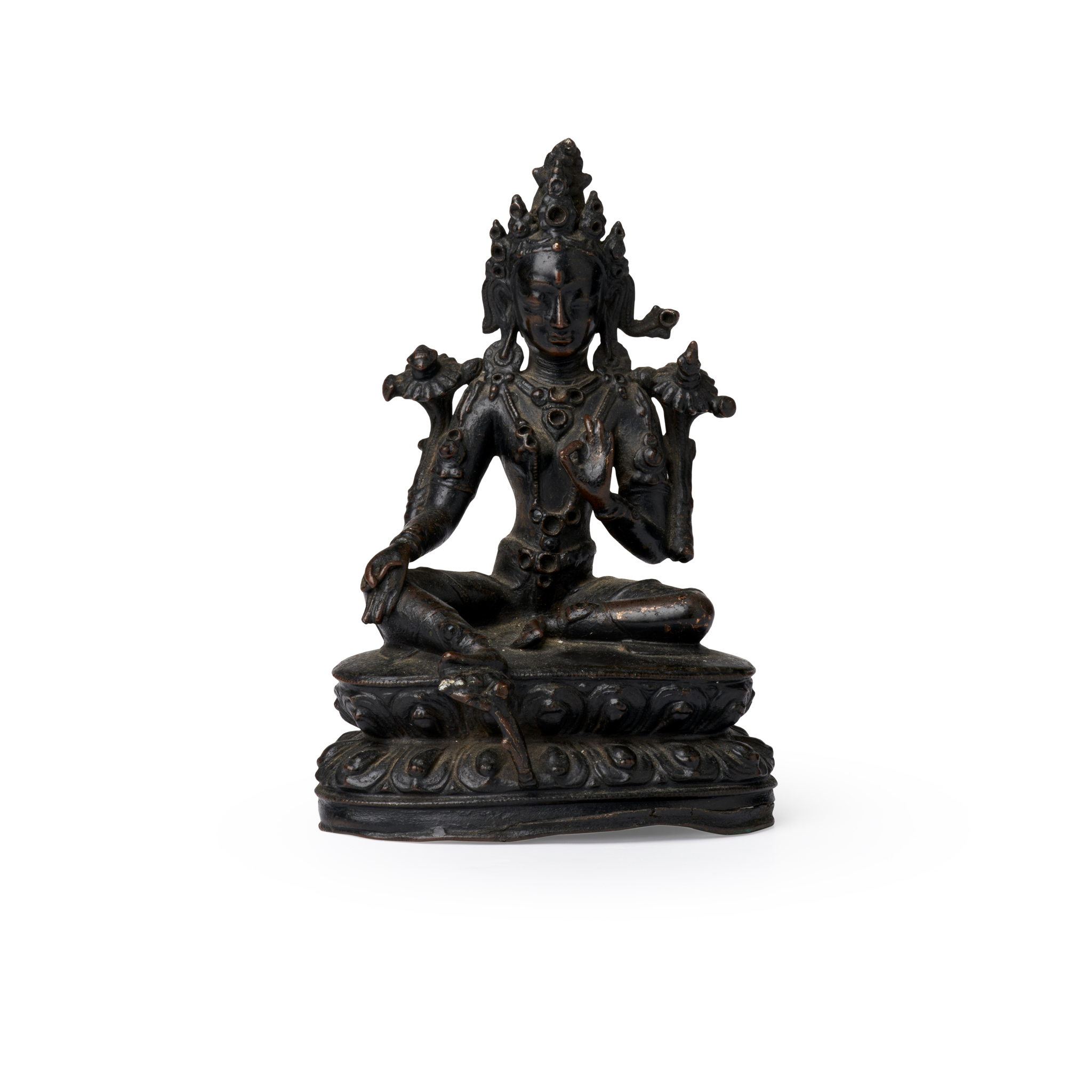 BRONZE FIGURE OF A TARA