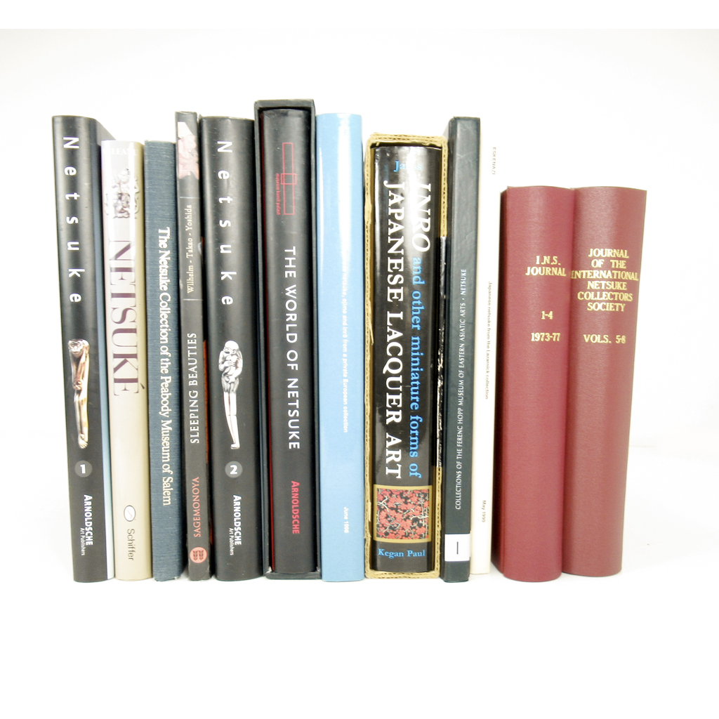 A COLLECTION OF NETSUKE REFERENCE WORKS, INCLUDING
