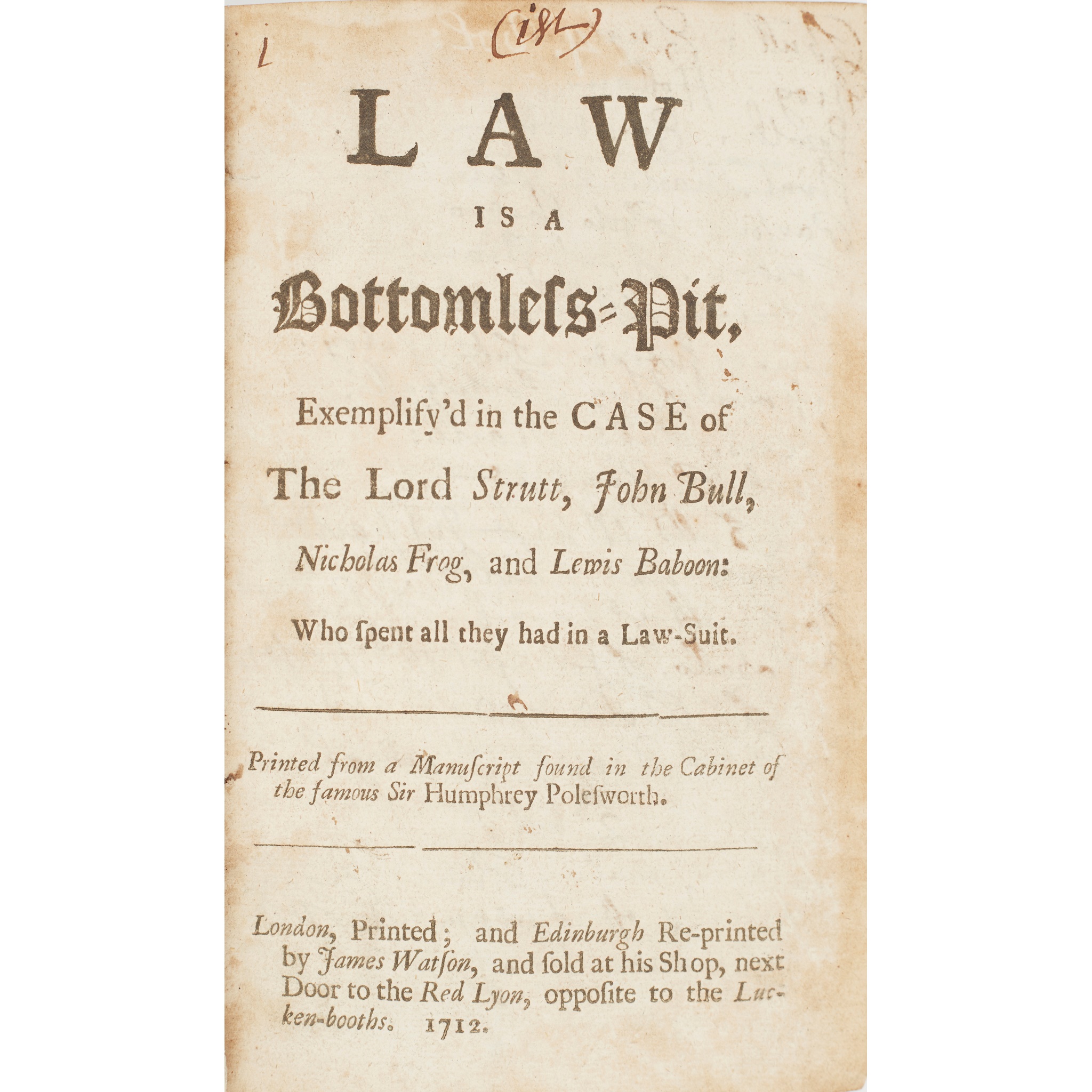 Politics and Satire, 1710-1712