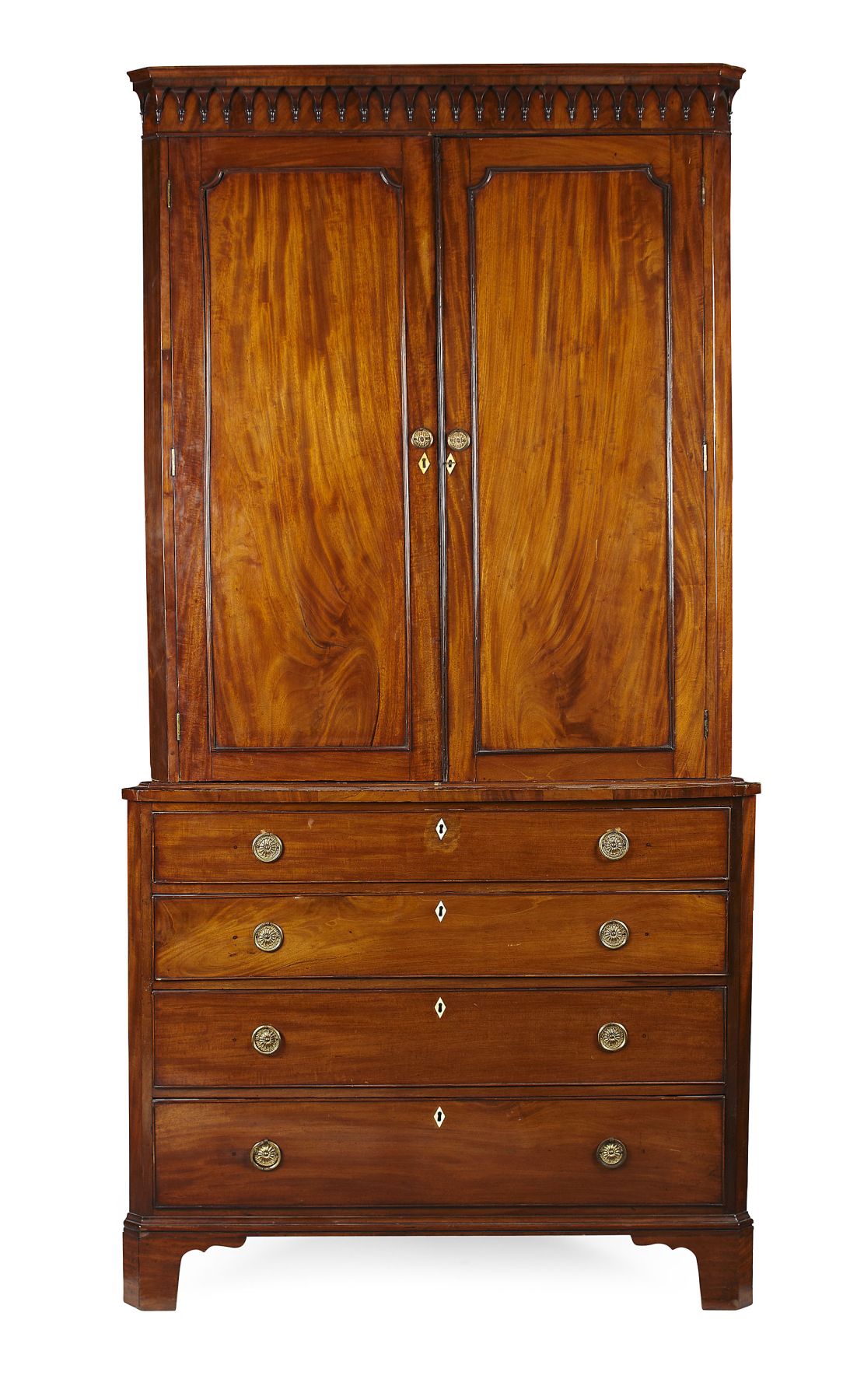 REGENCY MAHOGANY CORNER CUPBOARD