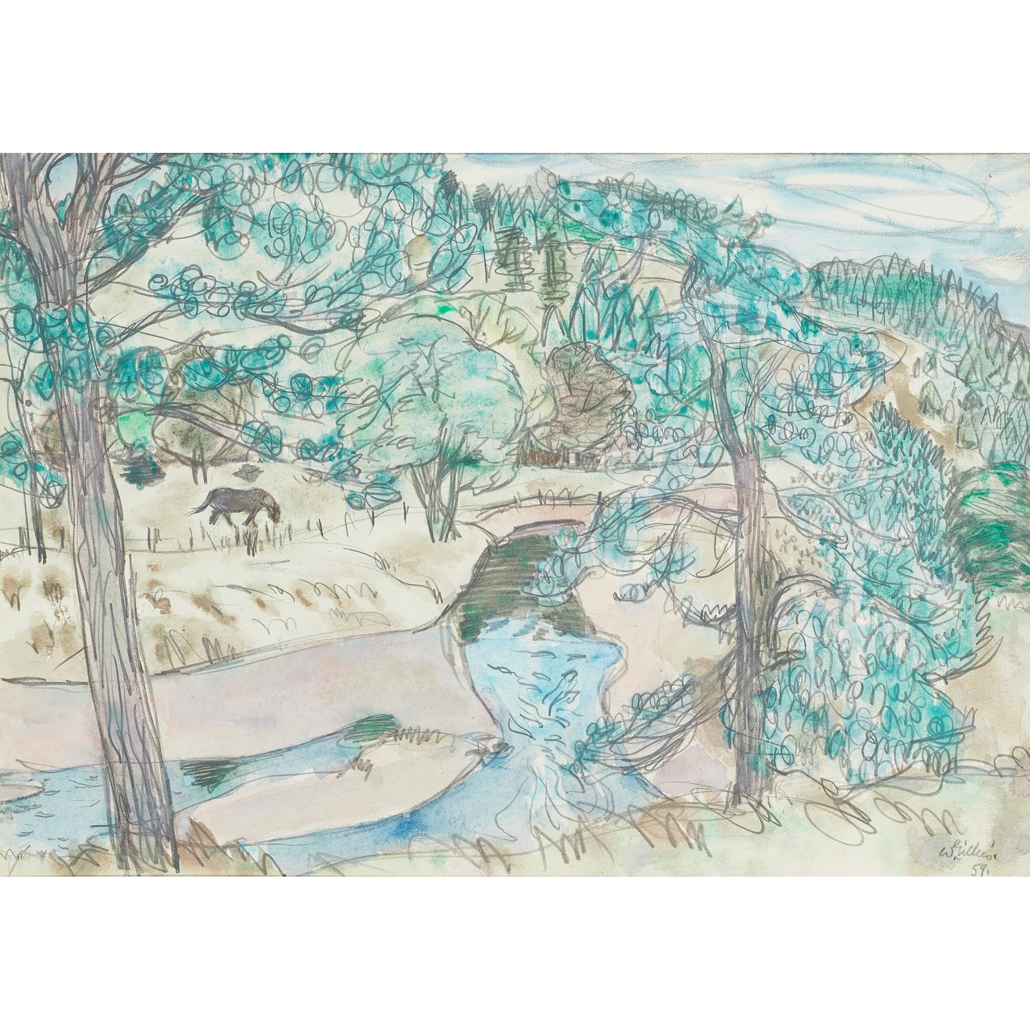 SIR WILLIAM GEORGE GILLIES C.B.E., L.L.D., R.S.A., P.R.S.W., R.A. (SCOTTISH 1898-1973)