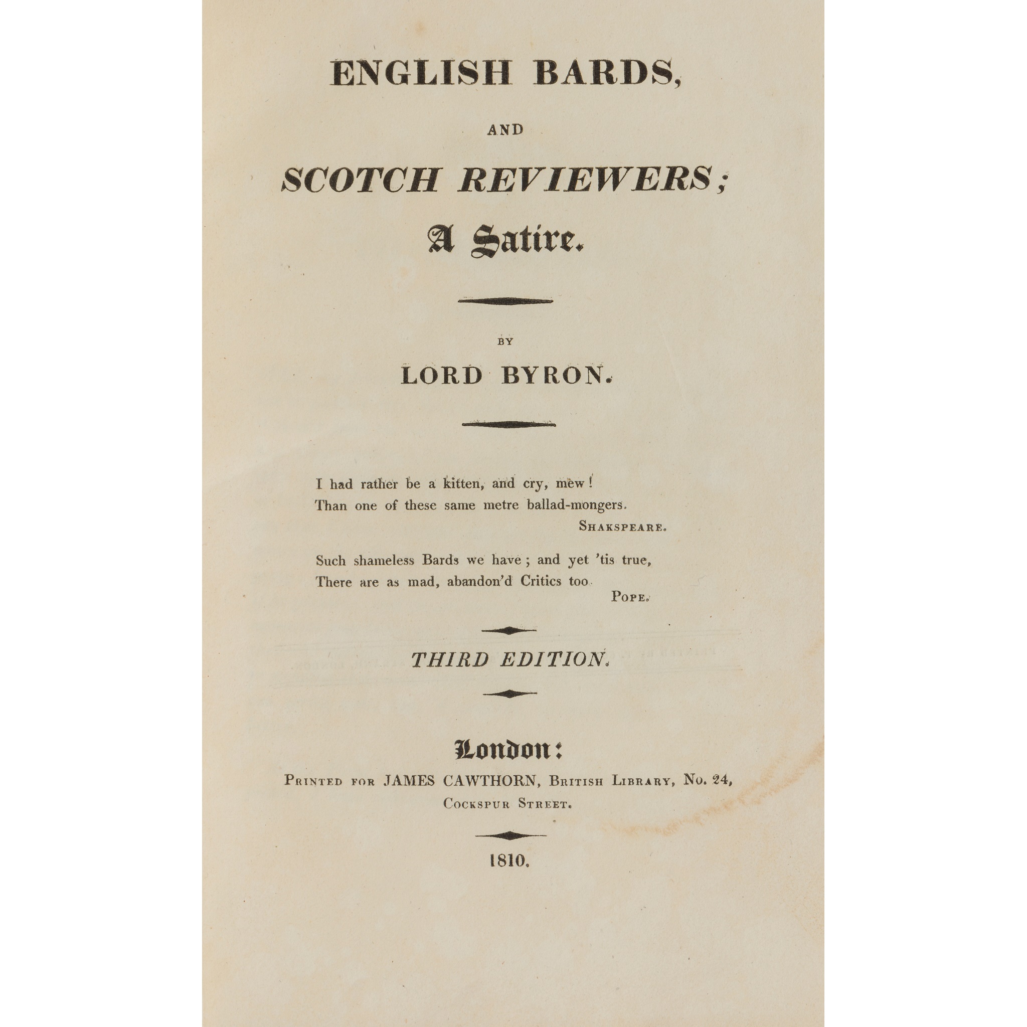 Byron, George Gordon Noel, Lord