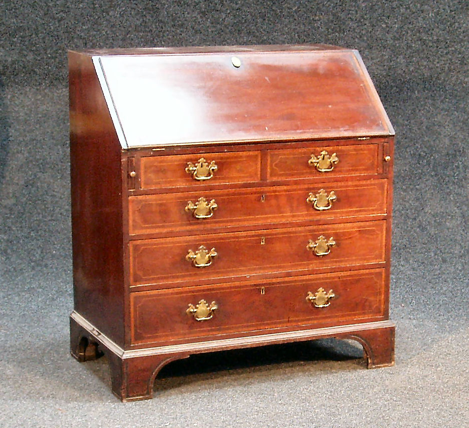 A George III mahogany bureau