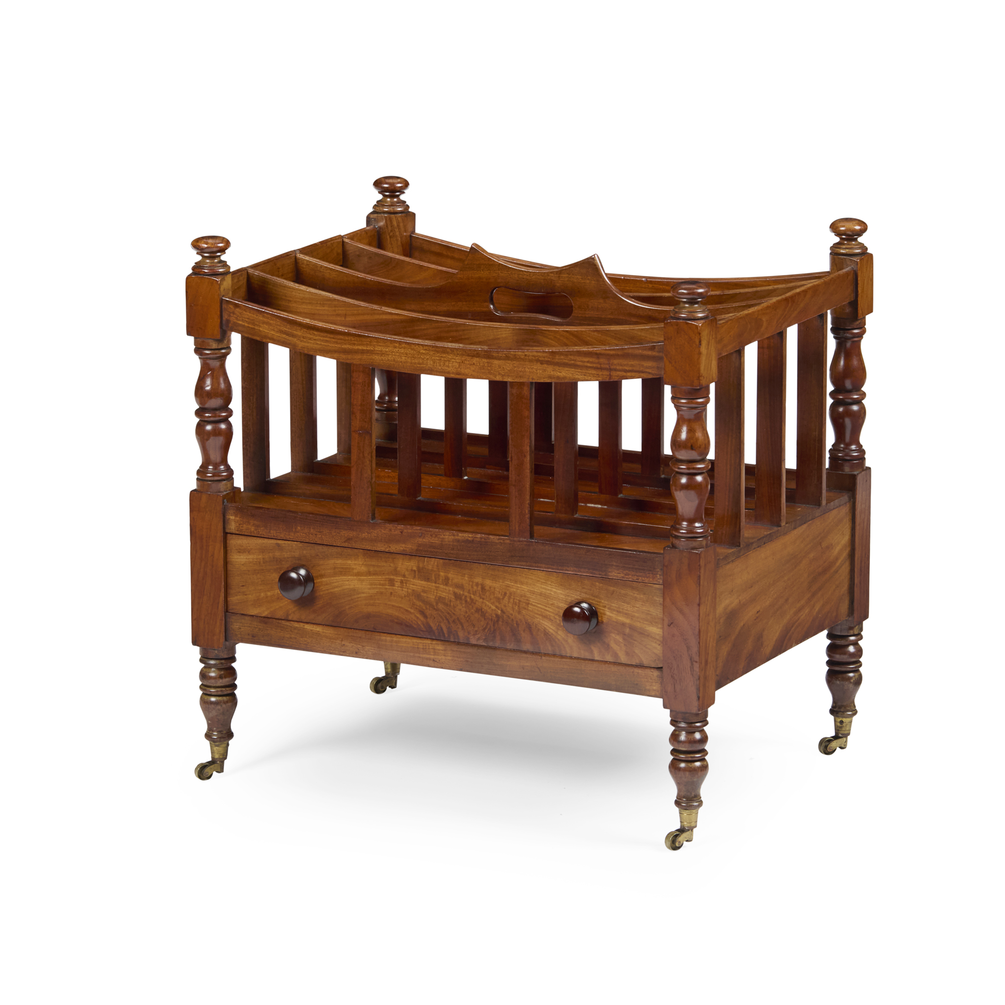 VICTORIAN MAHOGANY CANTERBURY