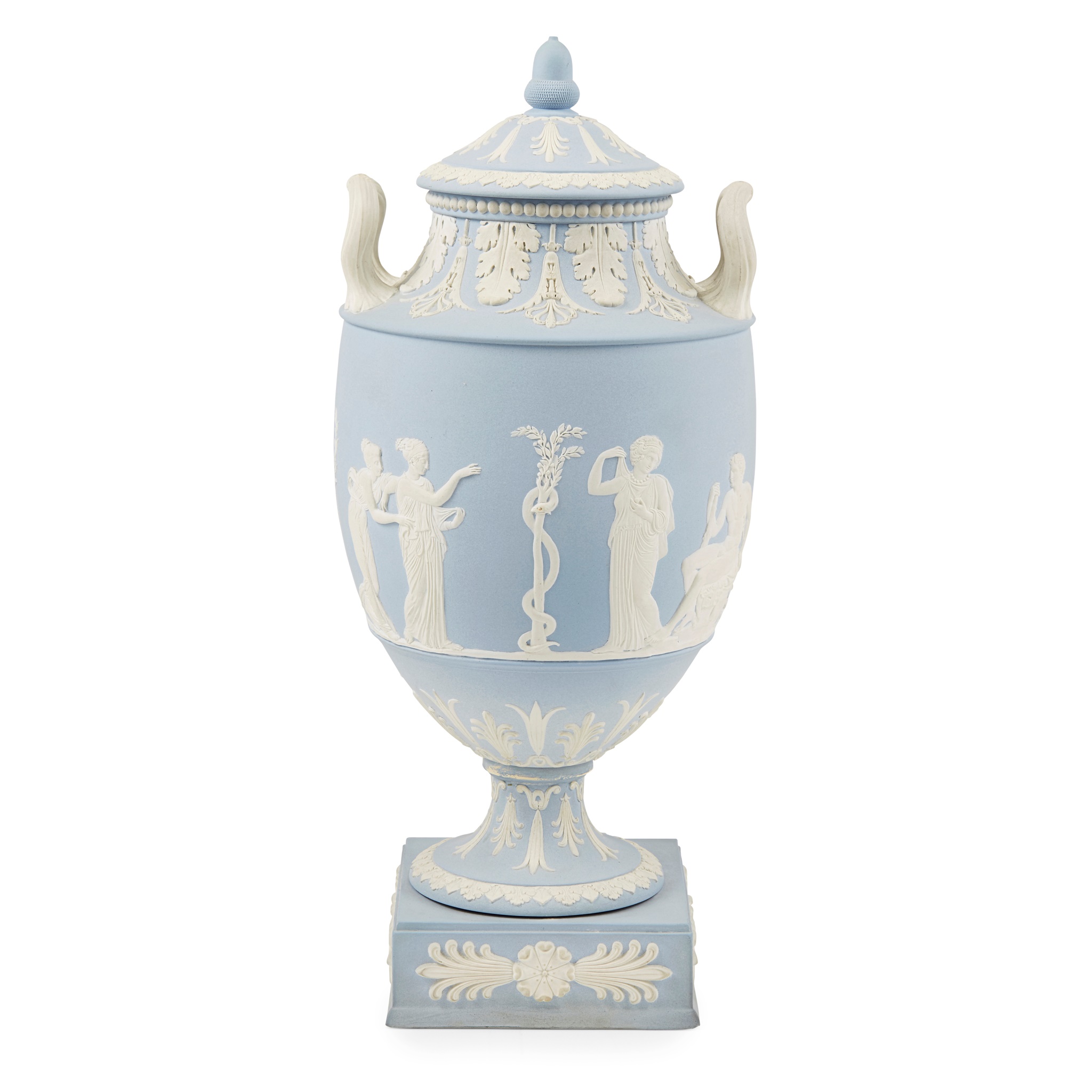 WEDGWOOD JASPERWARE COVERED VASE