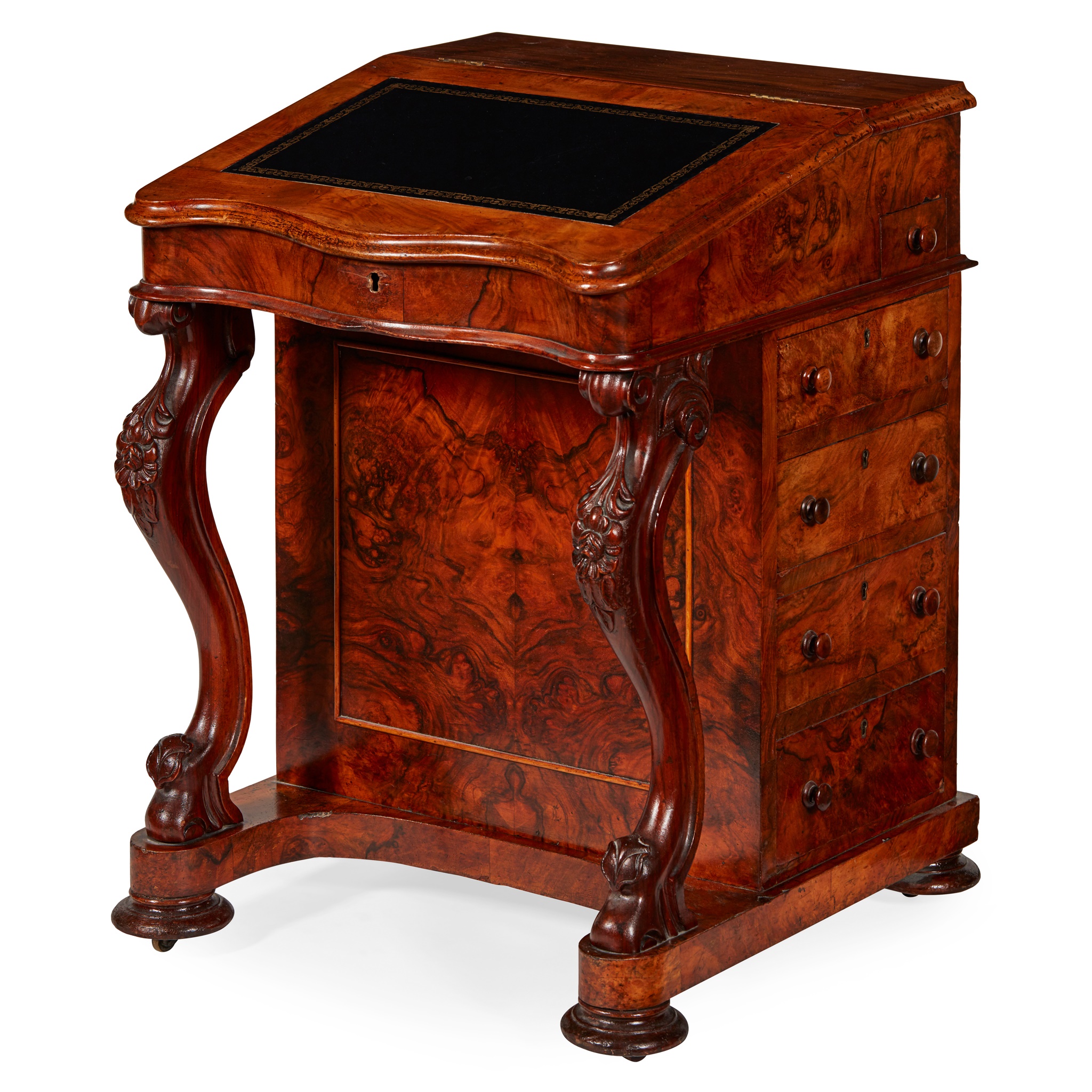 VICTORIAN WALNUT DAVENPORT