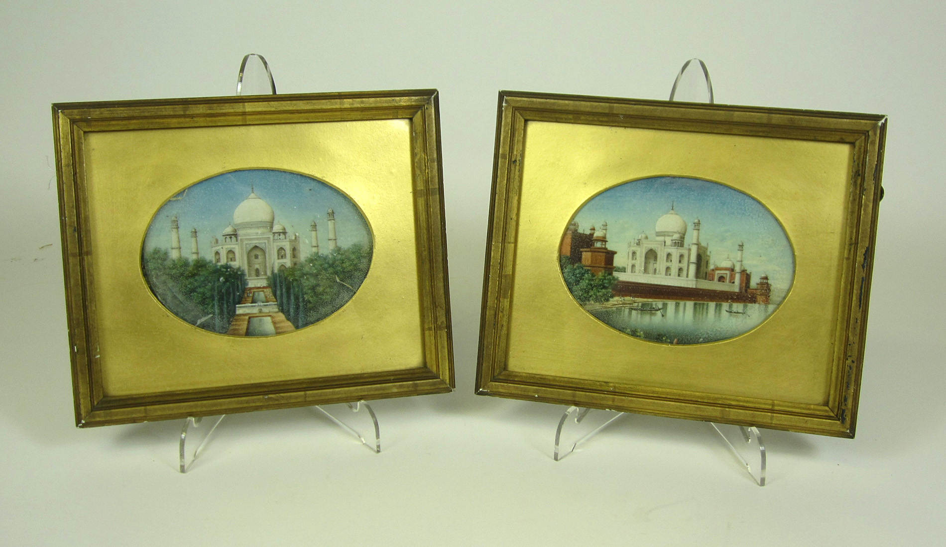 PAIR OF INDIAN MINIATURE PAINTINGS