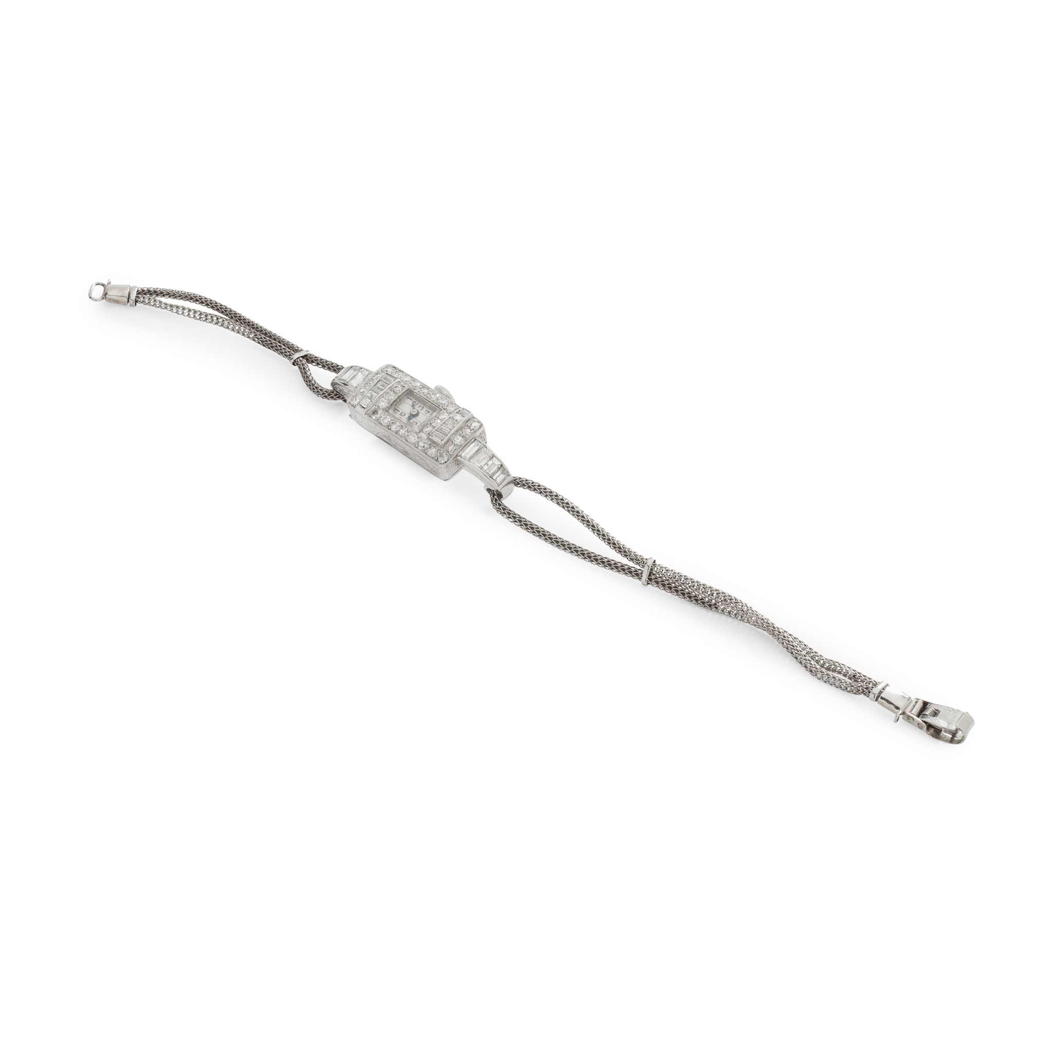 A 1930s diamond set cocktail watch