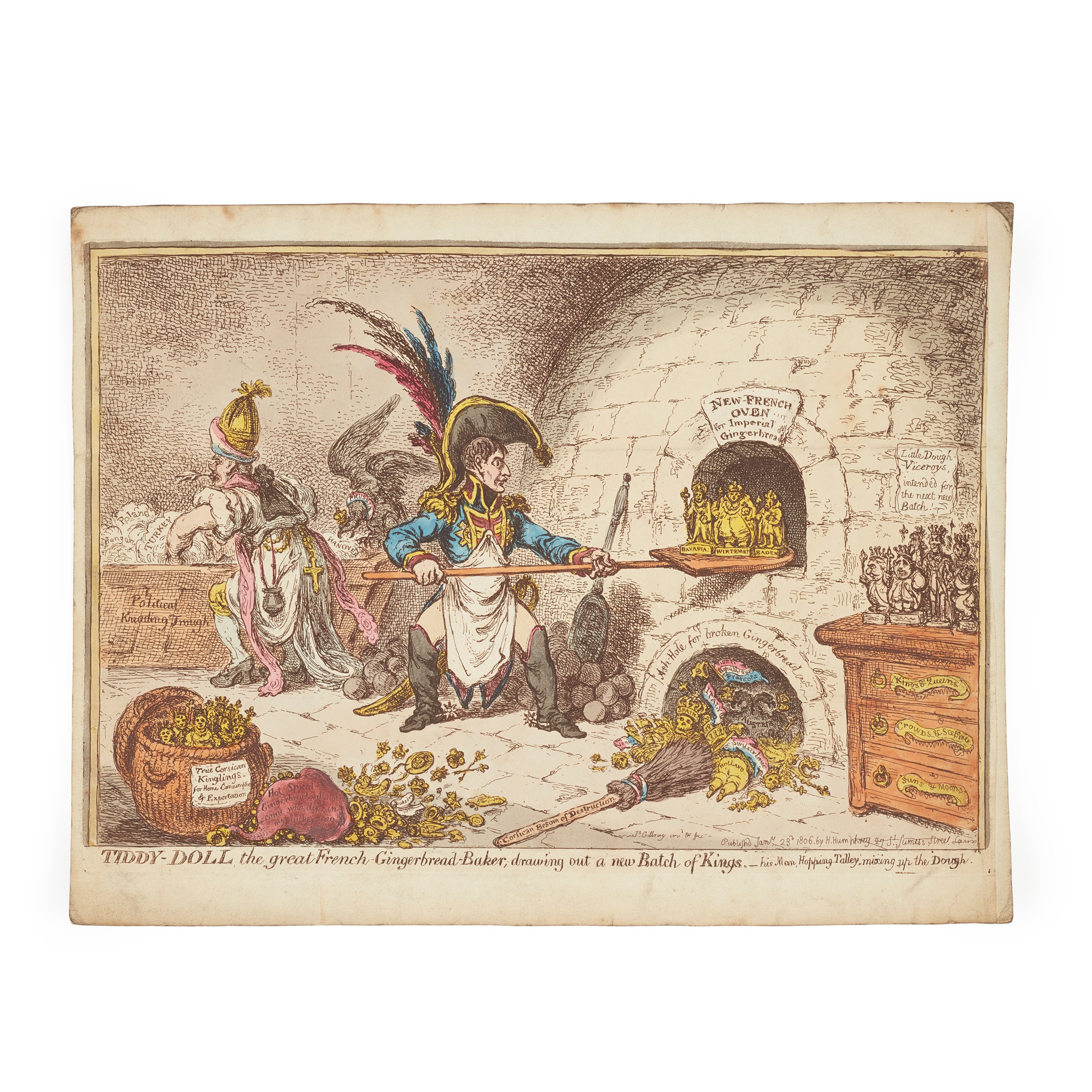 COLLECTION OF SATIRICAL ENGRAVINGS, JAMES GILLRAY AND OTHERS