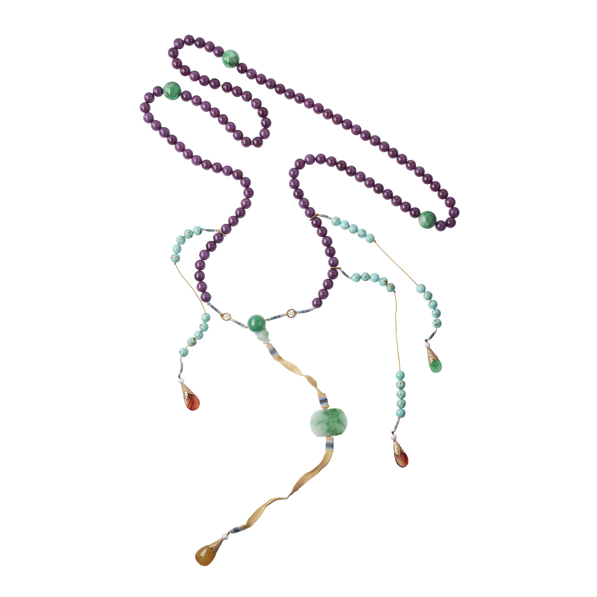 MULTI-GEMSTONE COURT NECKLACE