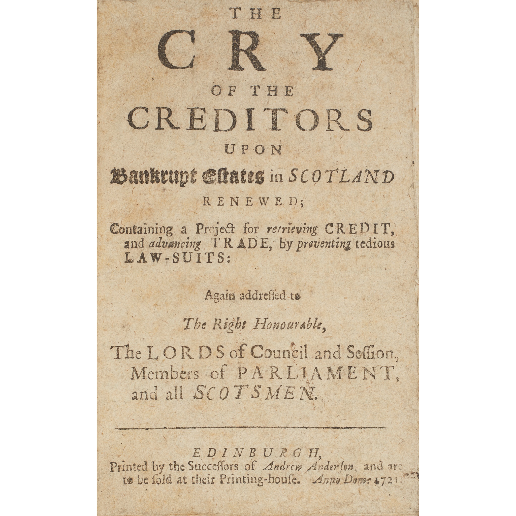 Jacobite interest, and other Scottish affairs