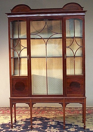 An Edwardian mahogany display cabinet