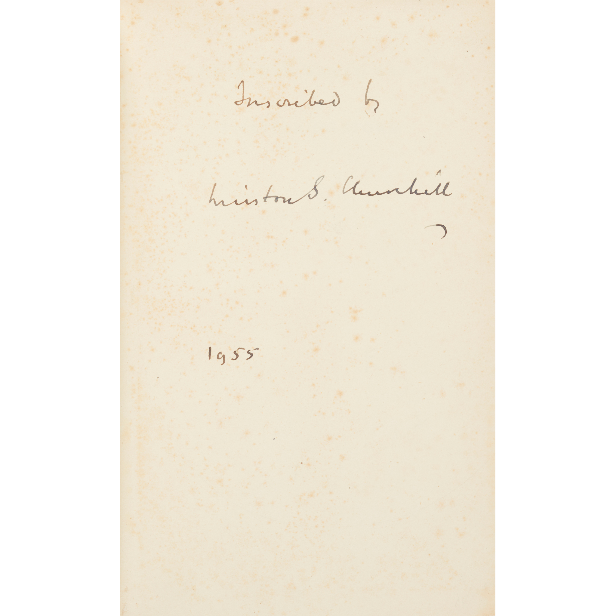 Churchill, Sir Winston - signed