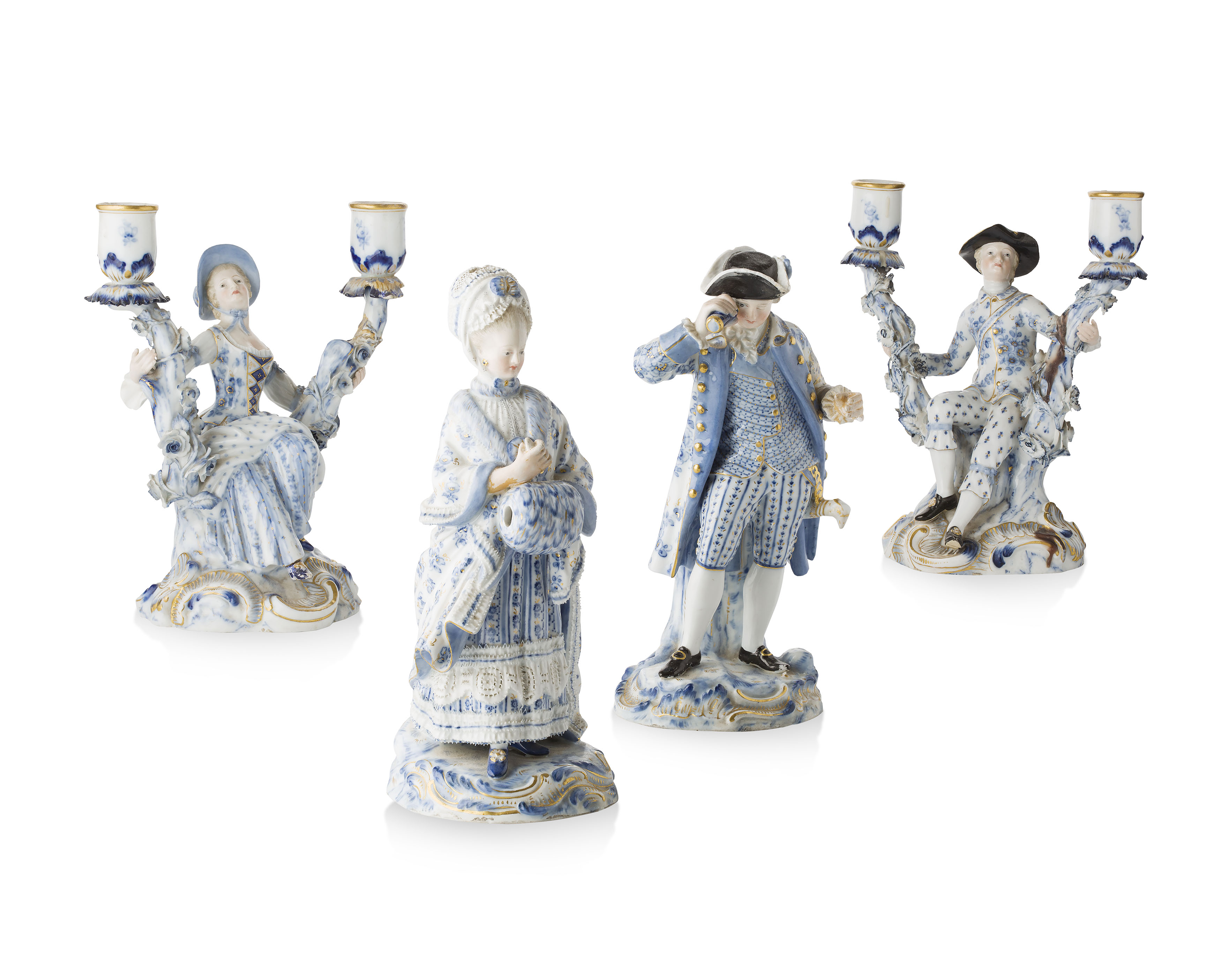 GROUP OF MEISSEN PORCELAIN