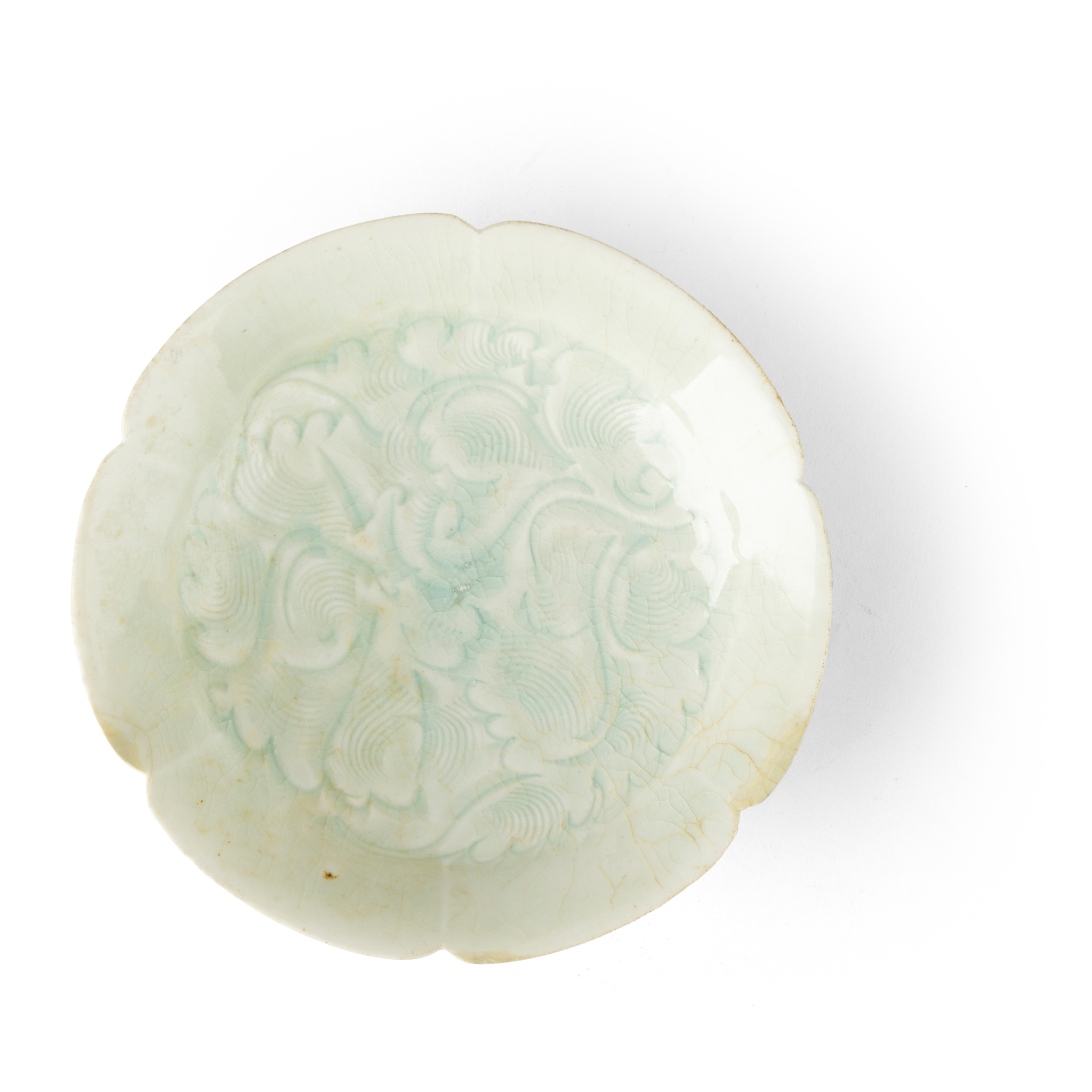 CARVED FLORIFORM QINGBAI DISH