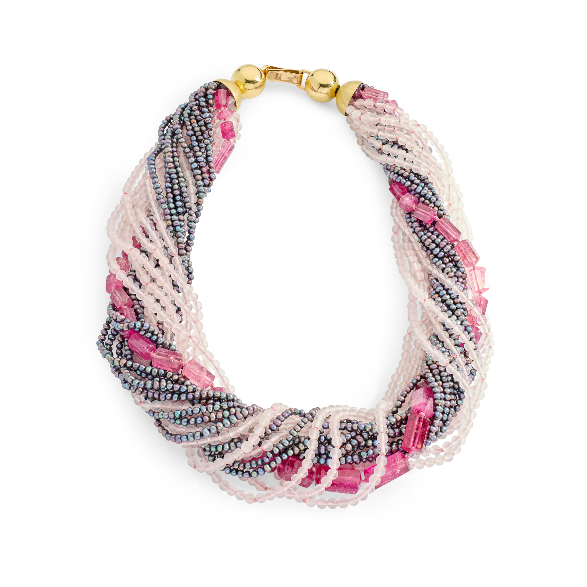 Peter Plöderl: A multi-gem and pearl necklace