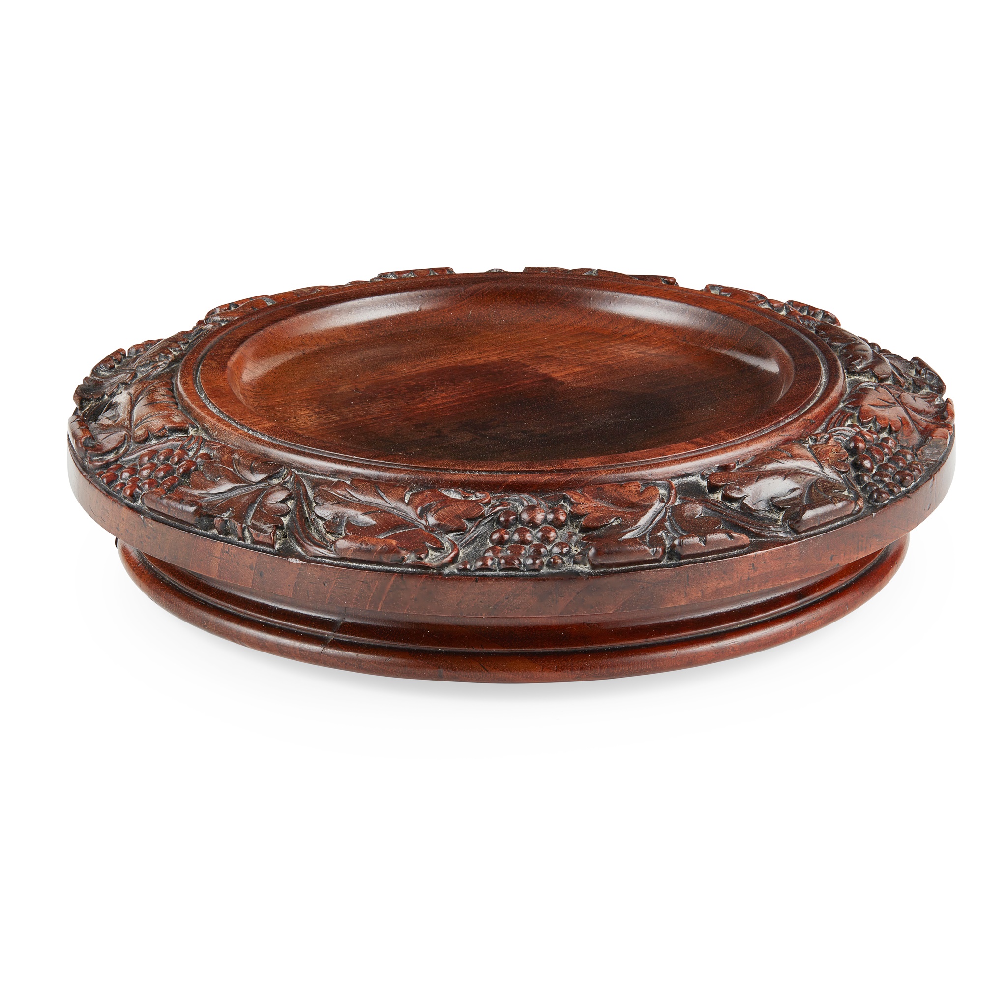 A SCOTTISH REGENCY MAHOGANY COASTER, BY JAMES MEIN, KELSO