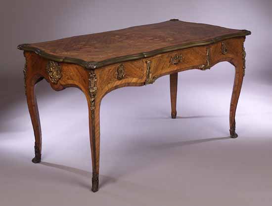A Louis XV style bureau plat
