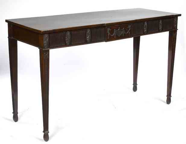 A 19th century mahogany serving table
