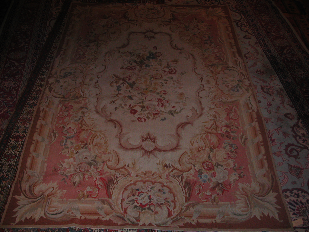 An Aubusson style needlework rug