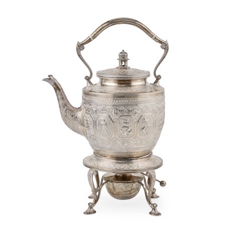 AN GEORGE V 'INDIAN' SPIRIT KETTLE