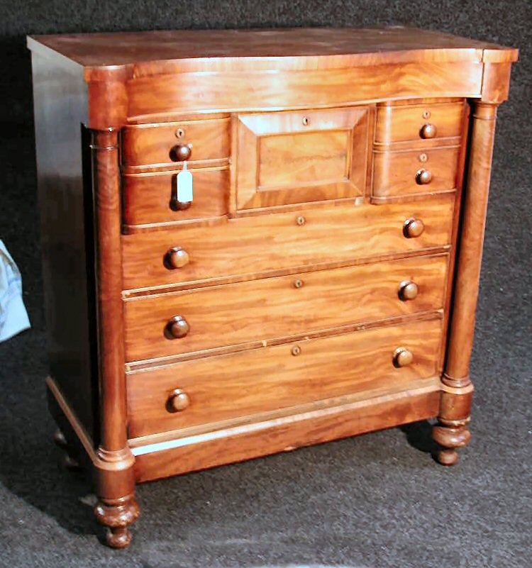 A mahogany Scottish chest,