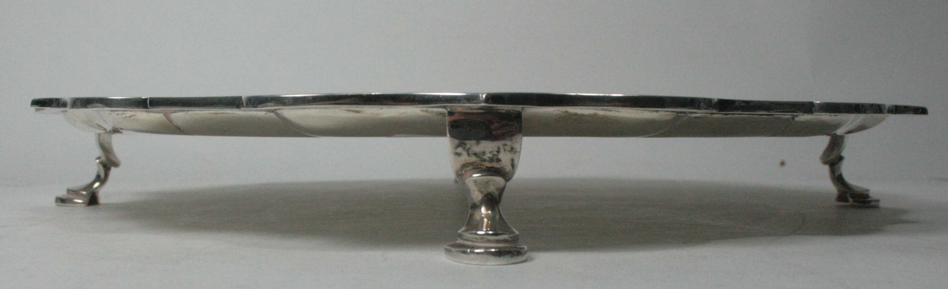 A modern silver salver