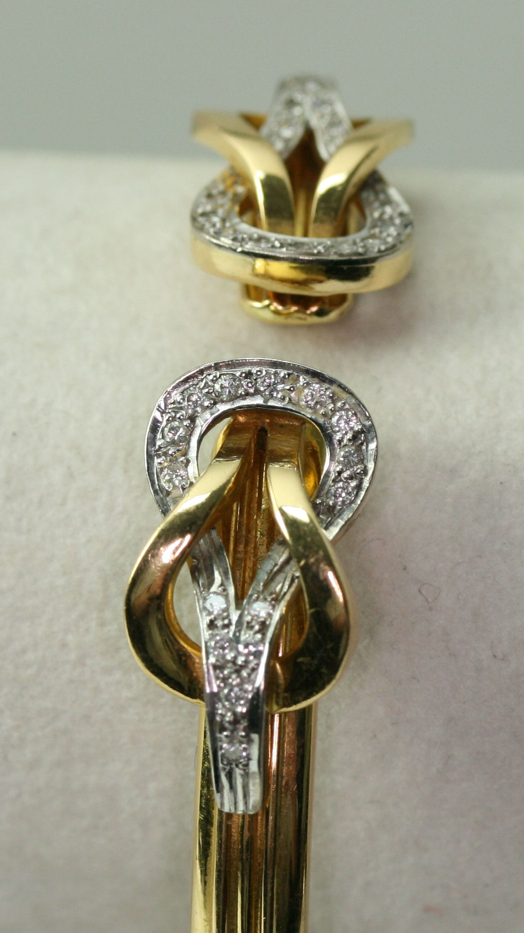 A modern diamond set bangle