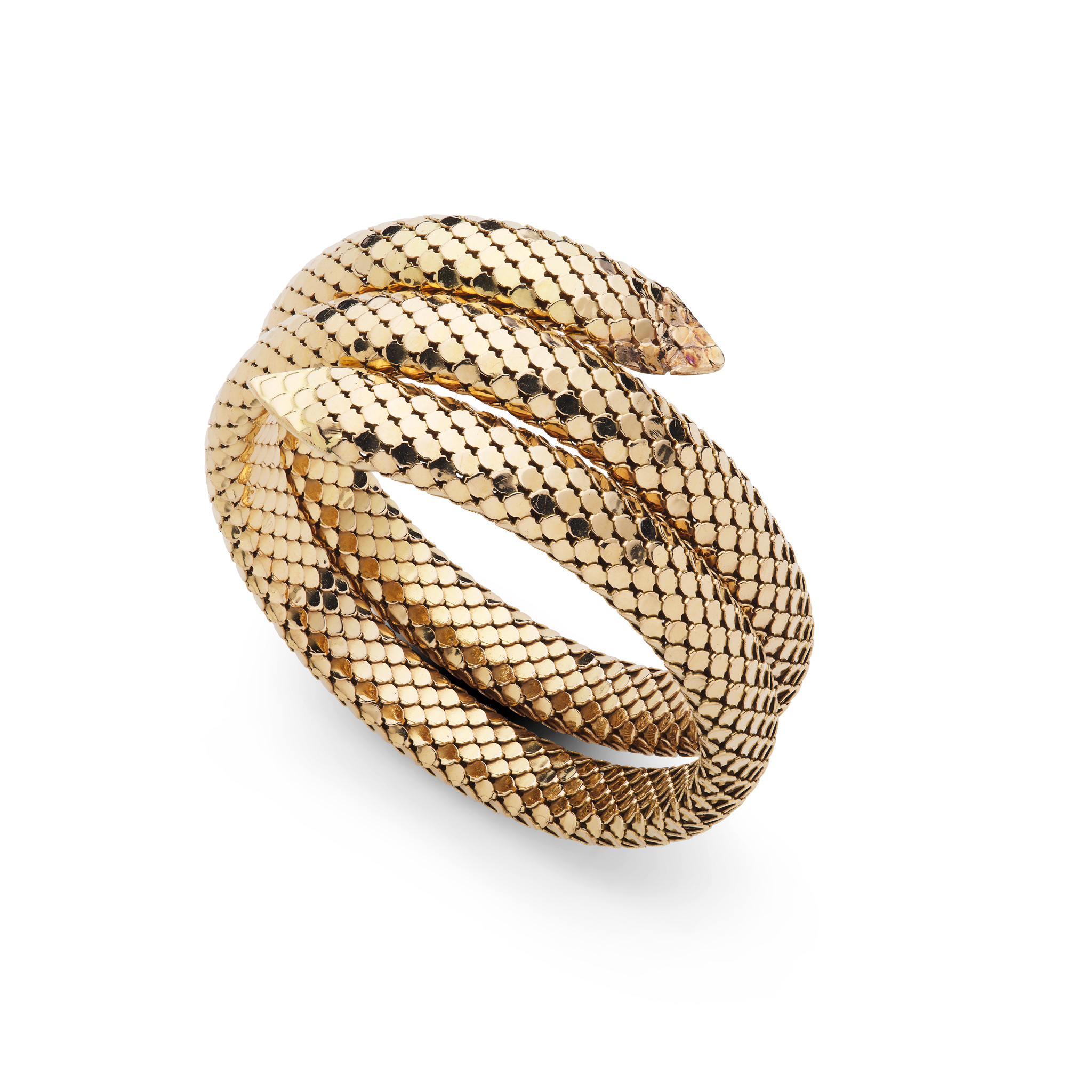 A coiled bracelet