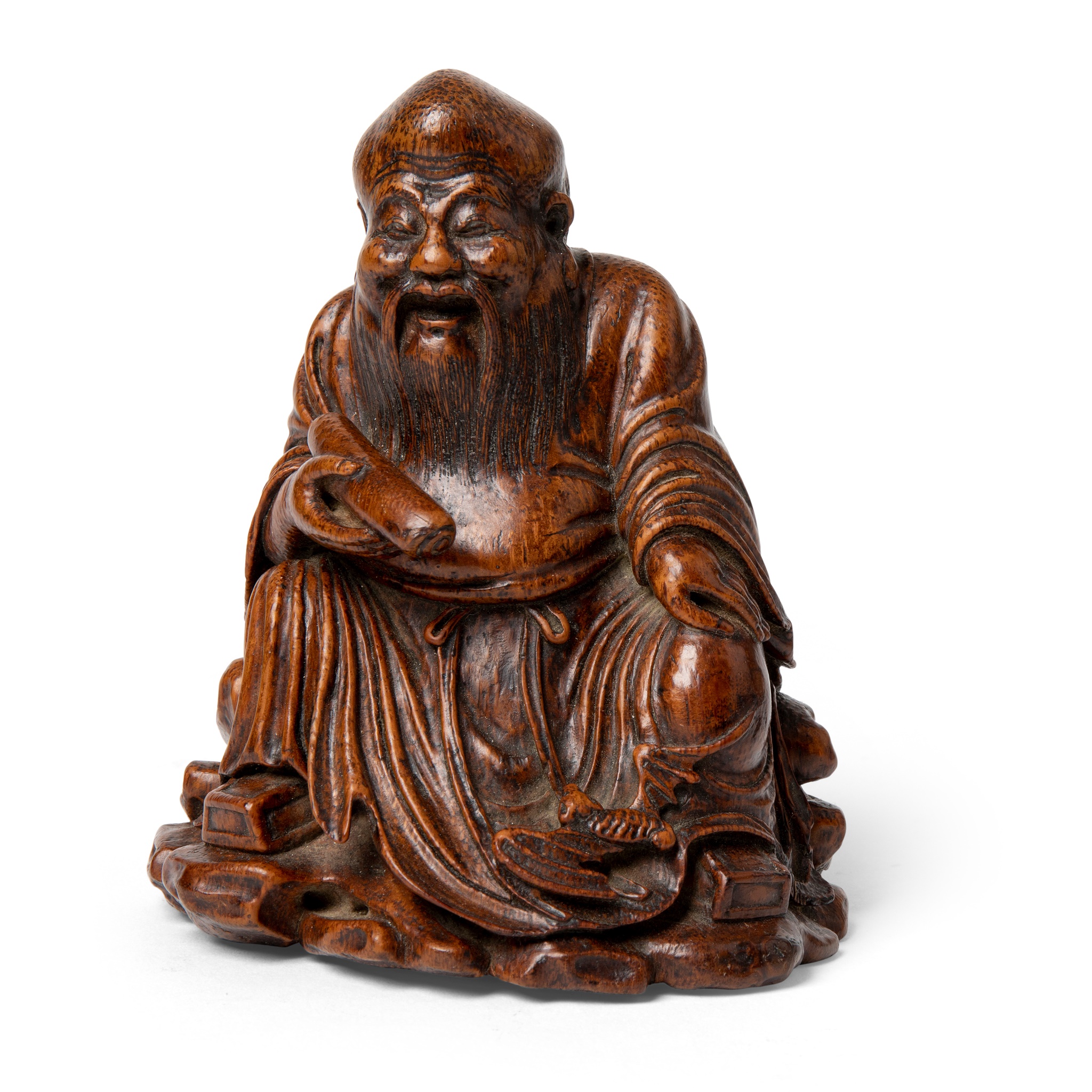 BAMBOO FIGURE OF SHOULAO