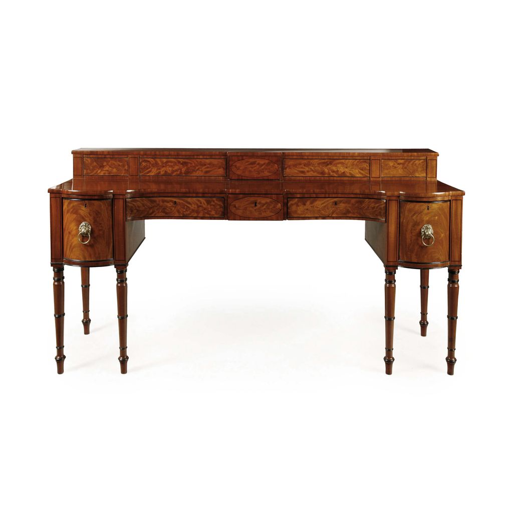 REGENCY MAHOGANY AND EBONY SIDEBOARD