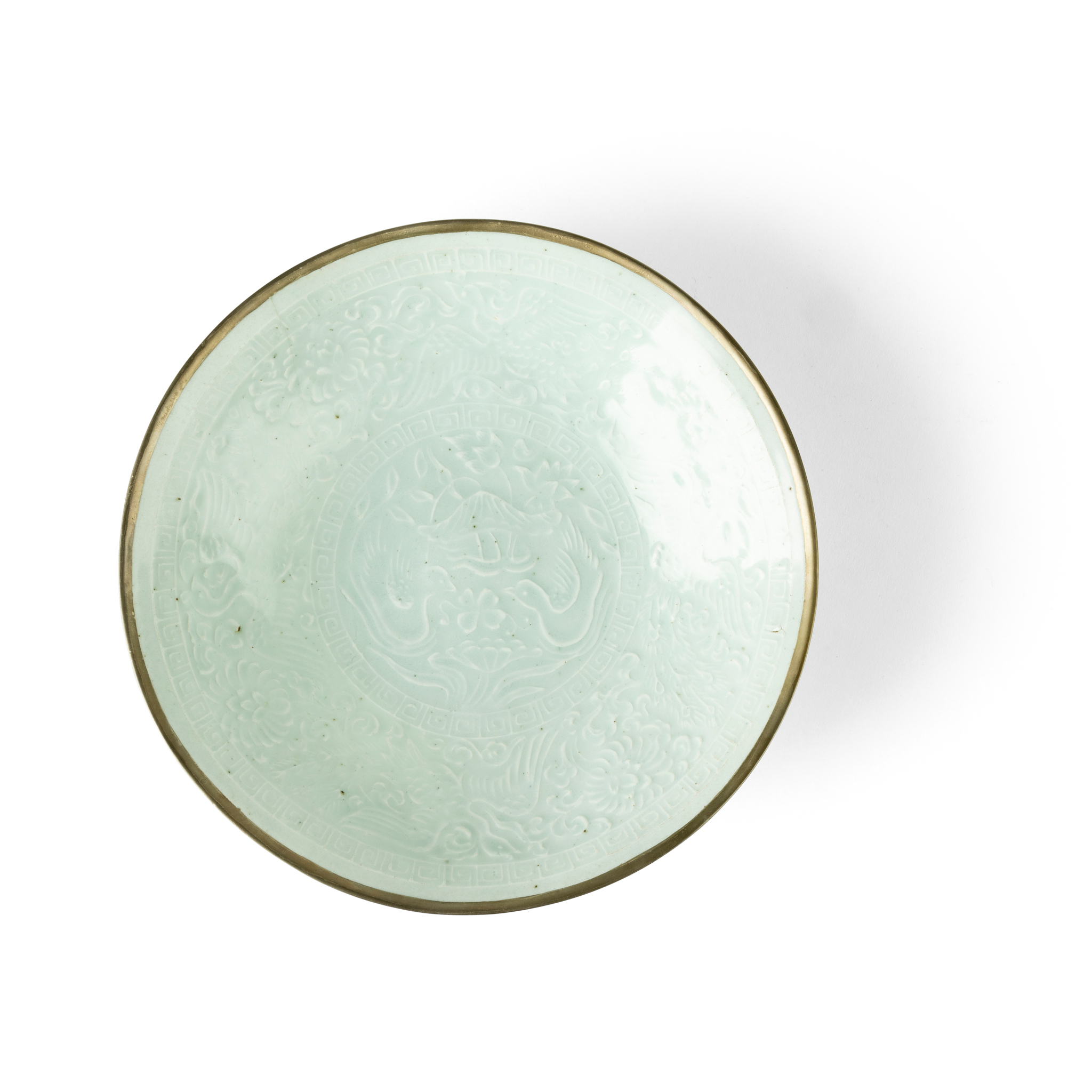 QINGBAI-GLAZED MOULDED SHALLOW BOWL