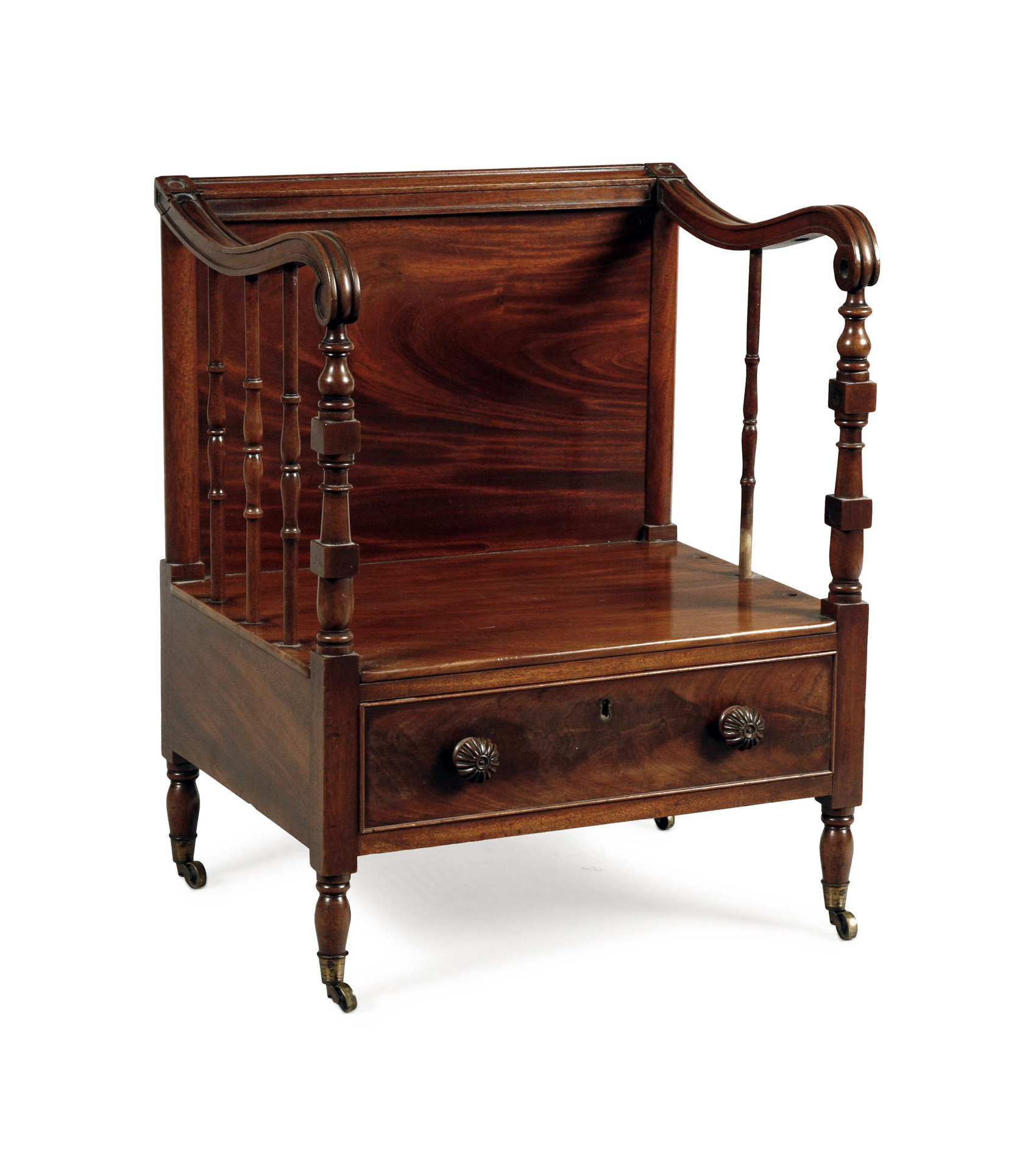 REGENCY MAHOGANY CANTERBURY IN THE MANNER OF GILLOWS