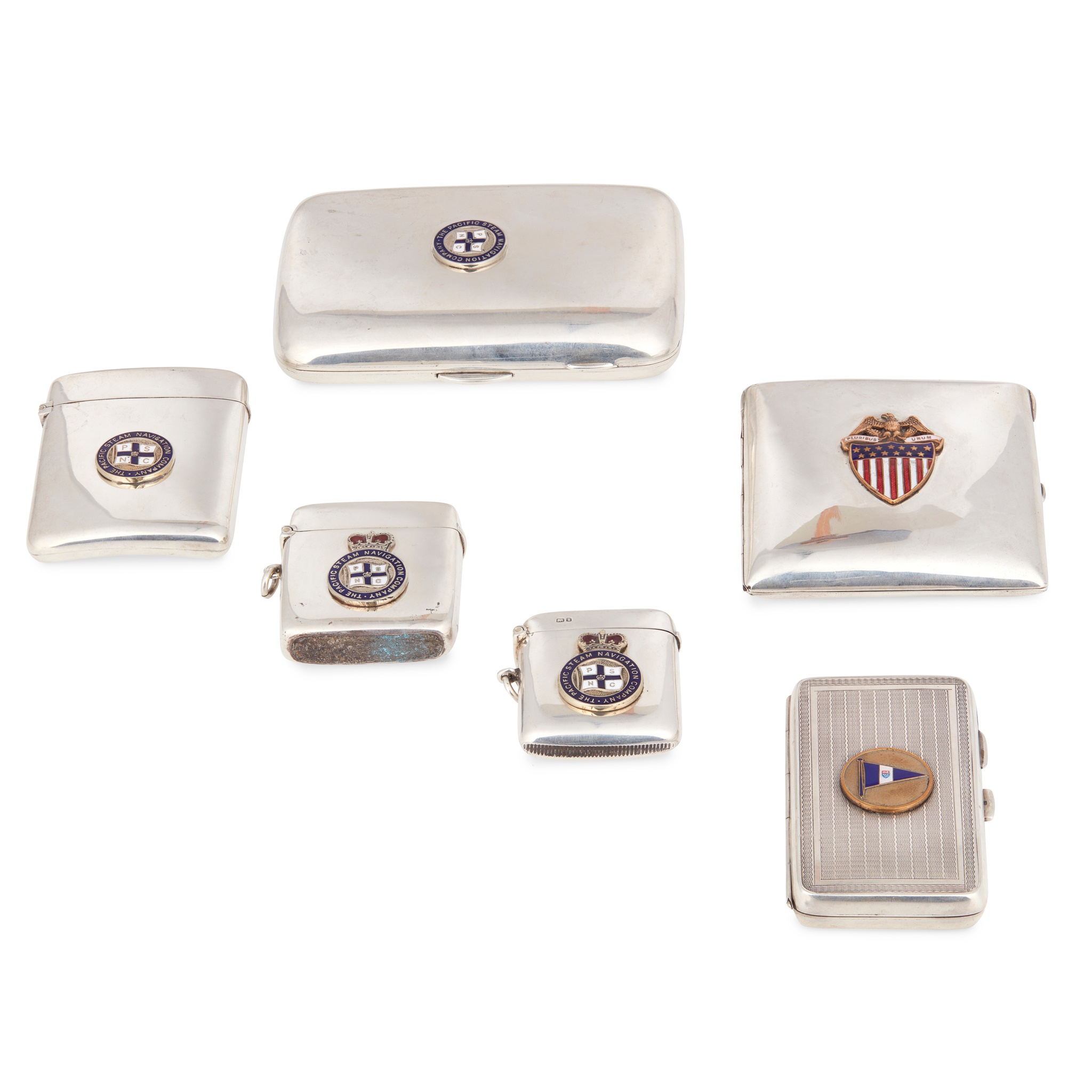 The Pacific Steam Company - a group of early 20th-Century cases