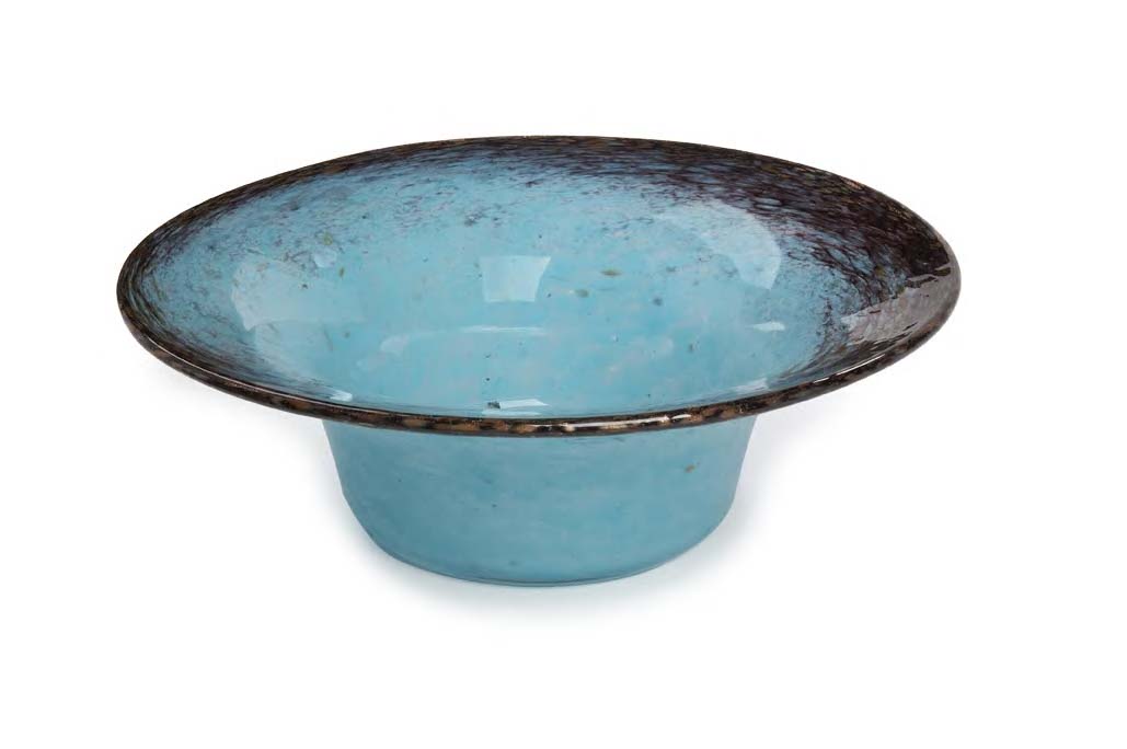 A Monart glass bowl,